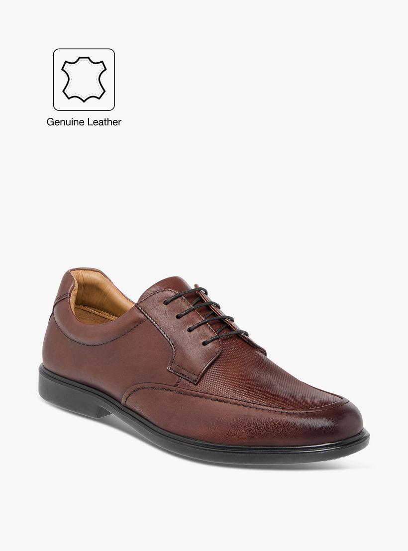 حذاء ديربي جلد بارز الملمس برباط إغلاق للرجال من دوتشيني-men-shoes-formalshoes-image-2
