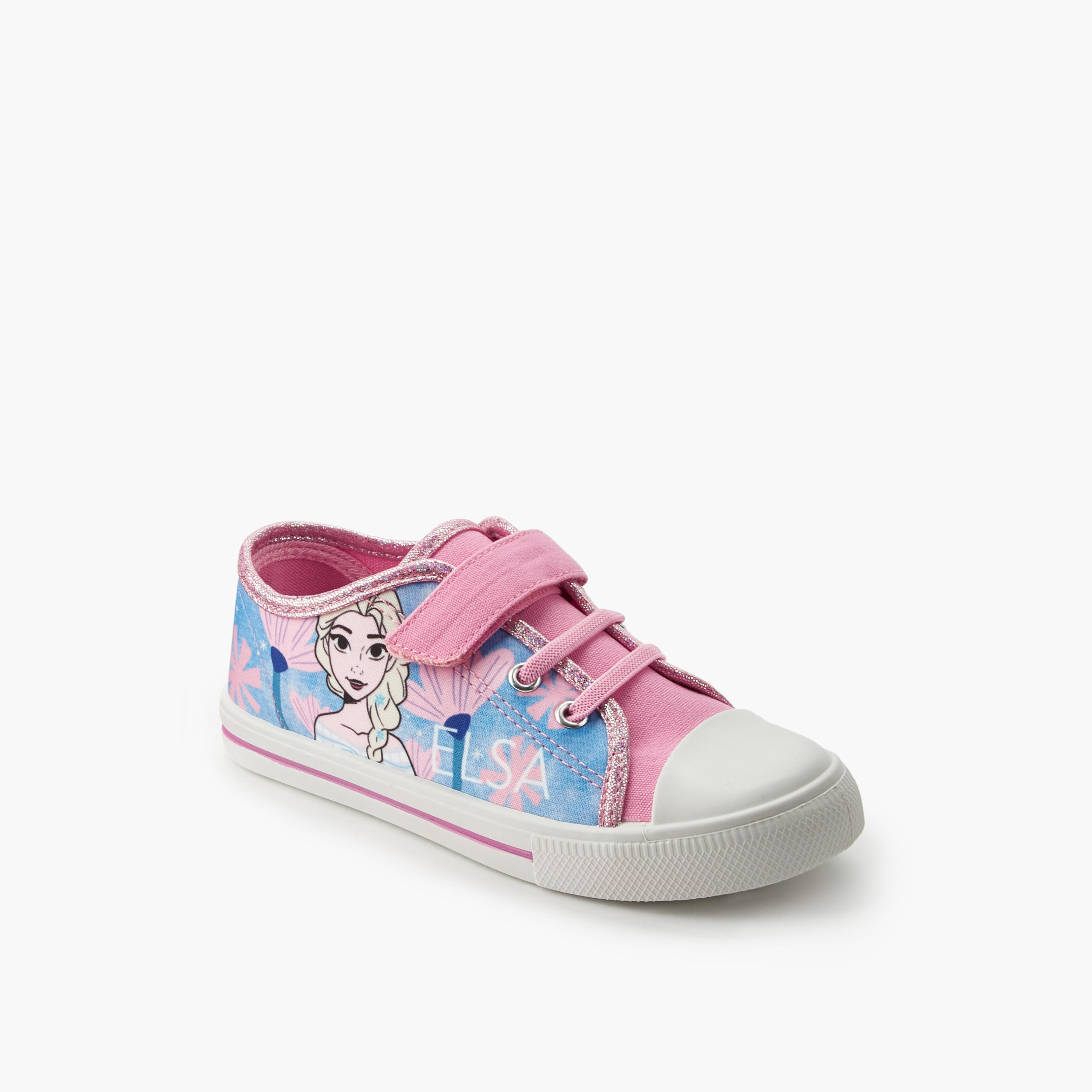 Girls Frozen Print Canvas Sneakers-girls-shoes-sneakers-image-2