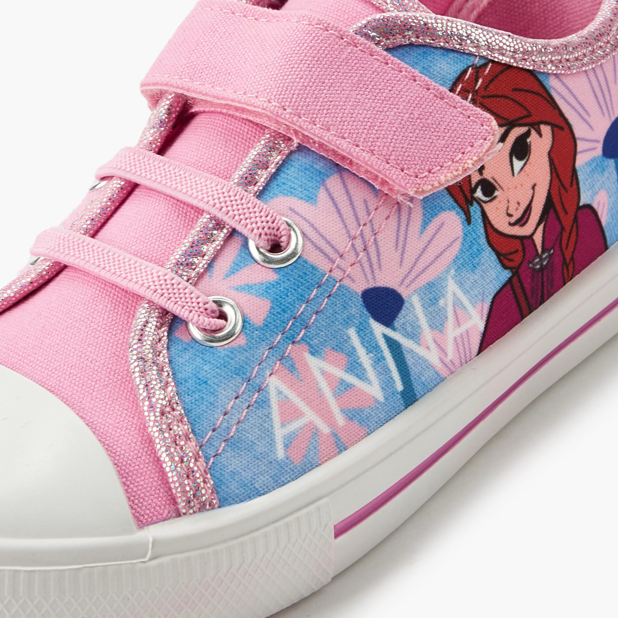 Girls Frozen Print Canvas Sneakers-girls-shoes-sneakers-image-4