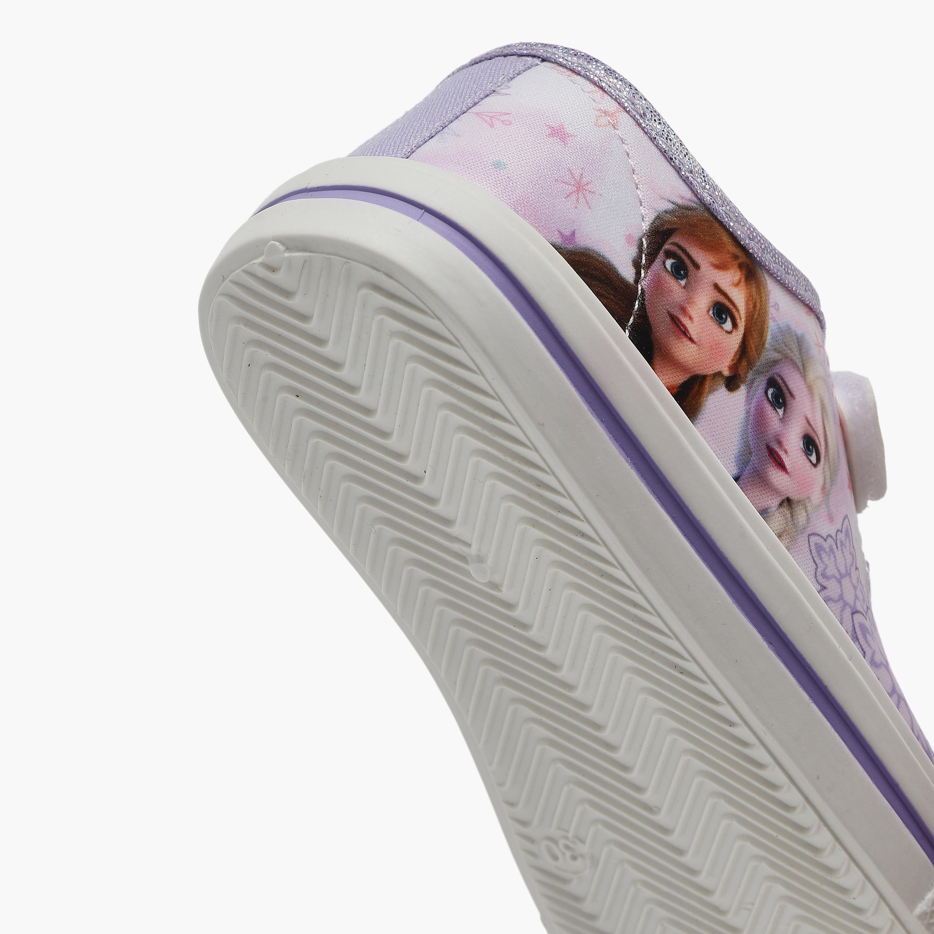 حذاء سنيكرز بطول الكاحل وشريط إغلاق لاصق وطبعات فروزن للبنات-girls-shoes-sneakers-image-5