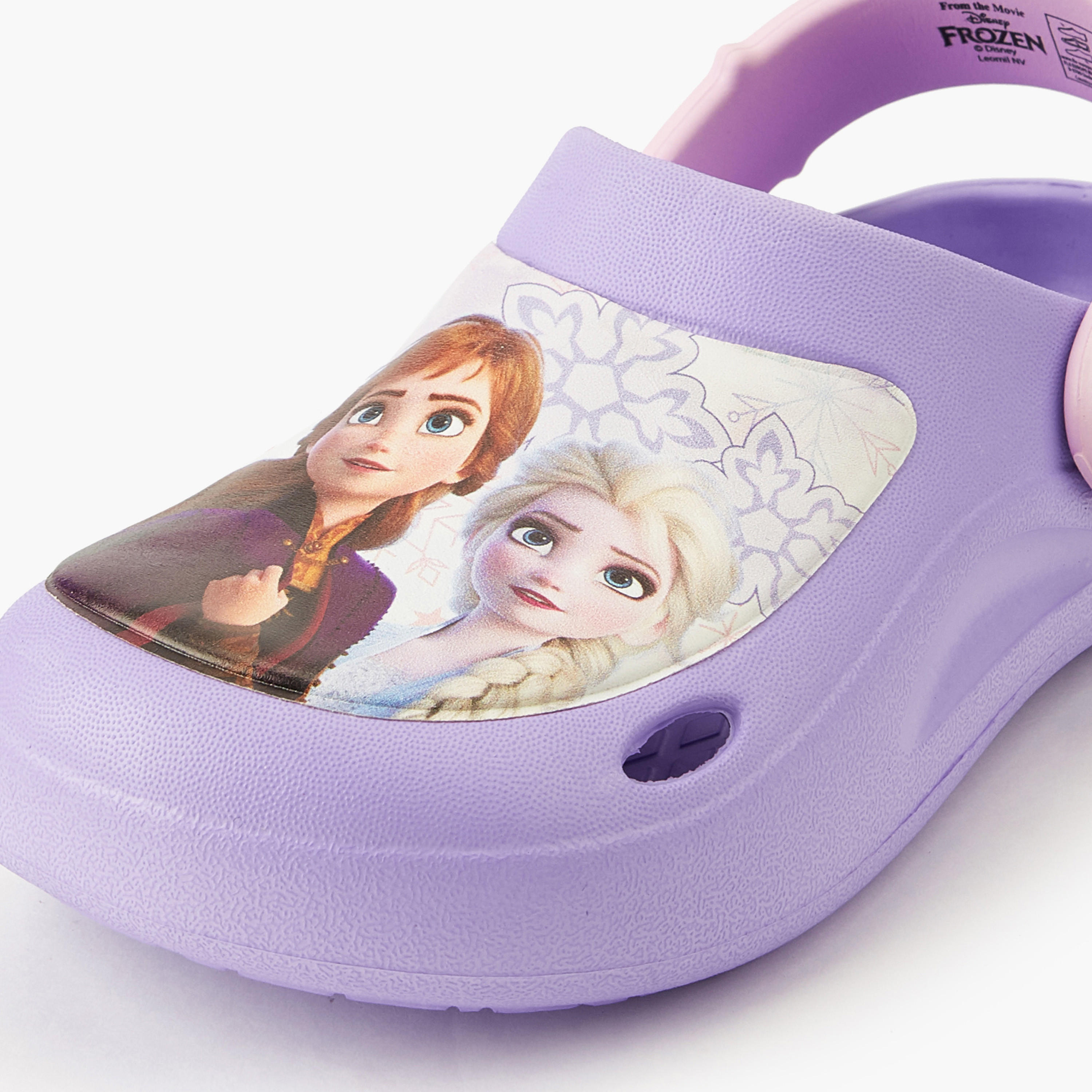 صندل كلوج بتصميم مفرّغ بطبعات فروزن من ديزني-girls-shoes-sandals-image-4