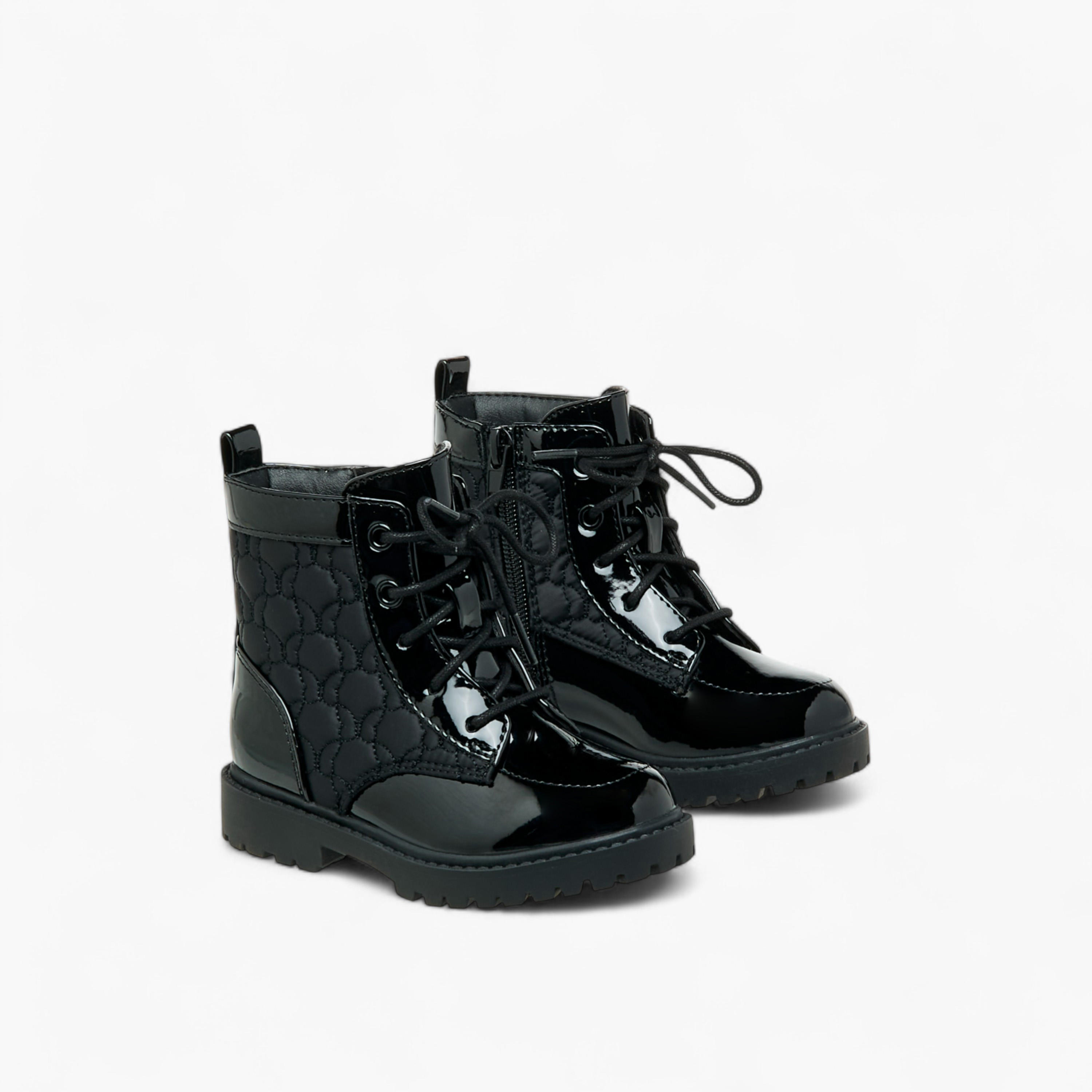 بوت بقصة عالية ورباط إغلاق من فلورا بيلا-girls-shoes-boots-image-1