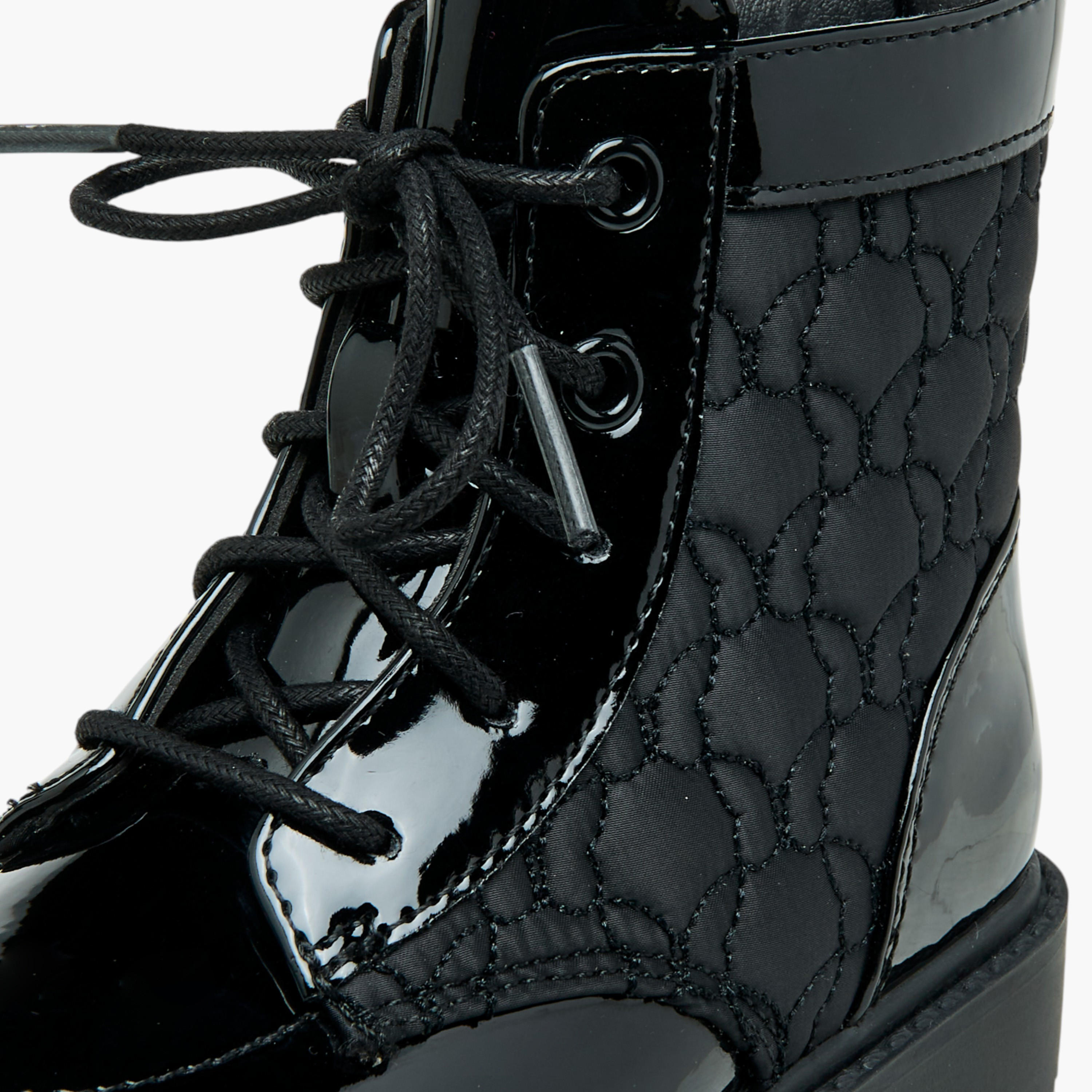 بوت بقصة عالية ورباط إغلاق من فلورا بيلا-girls-shoes-boots-image-4