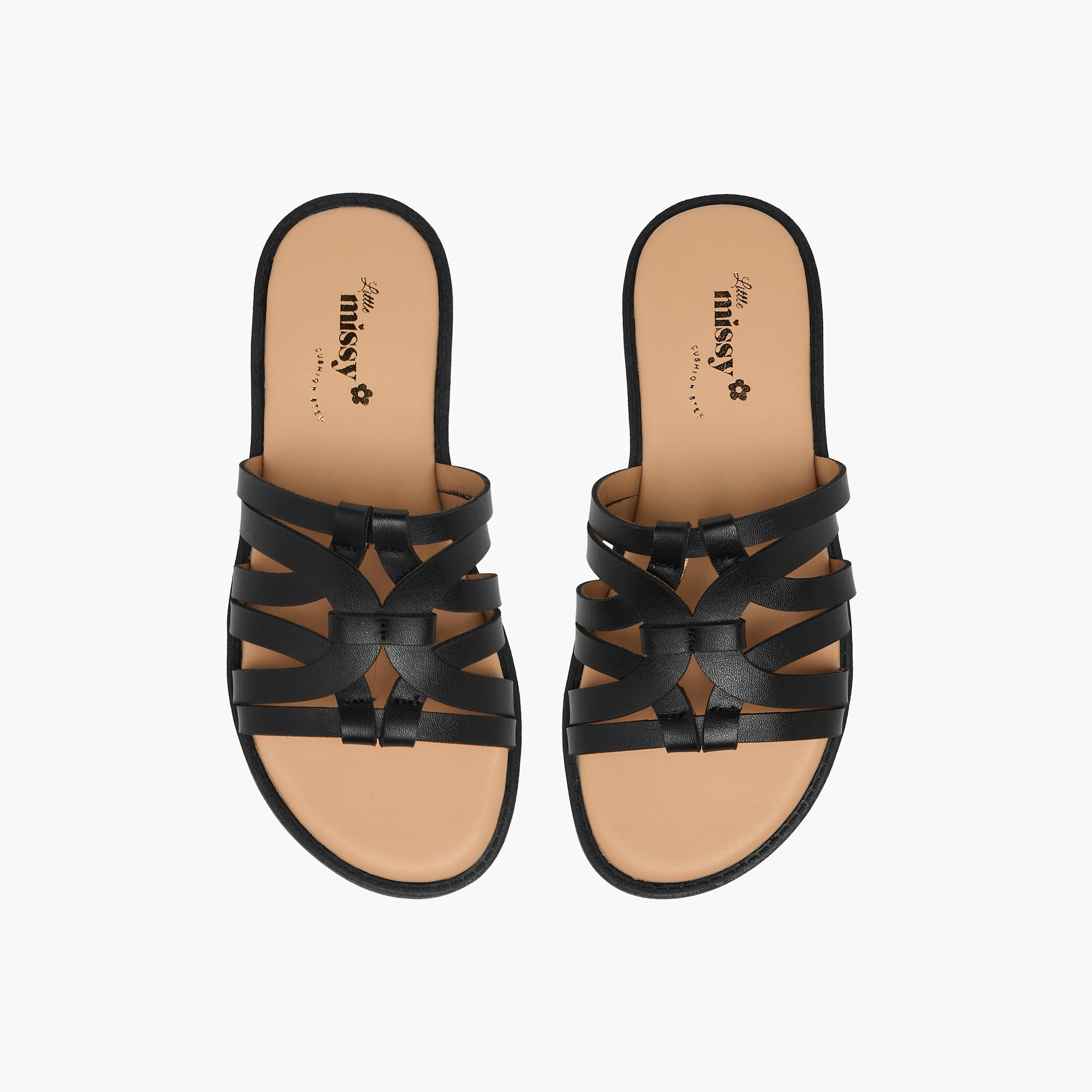 Little Missy Girls Strappy Slip-On Sandals-girls-shoes-sandals-image-1