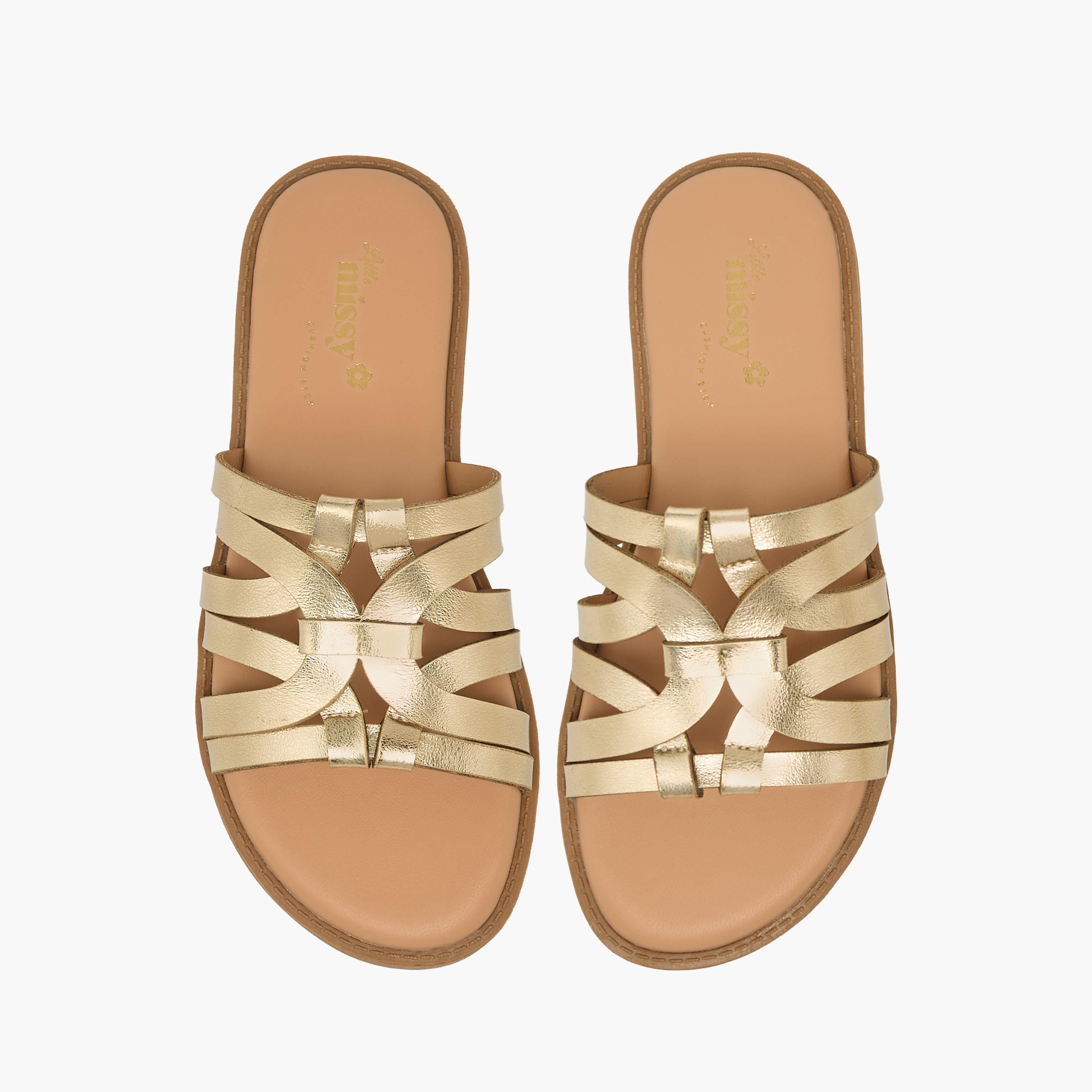 صندل سهل الارتداء بأحزمة للبنات من ليتل ميسي-girls-shoes-sandals-image-1
