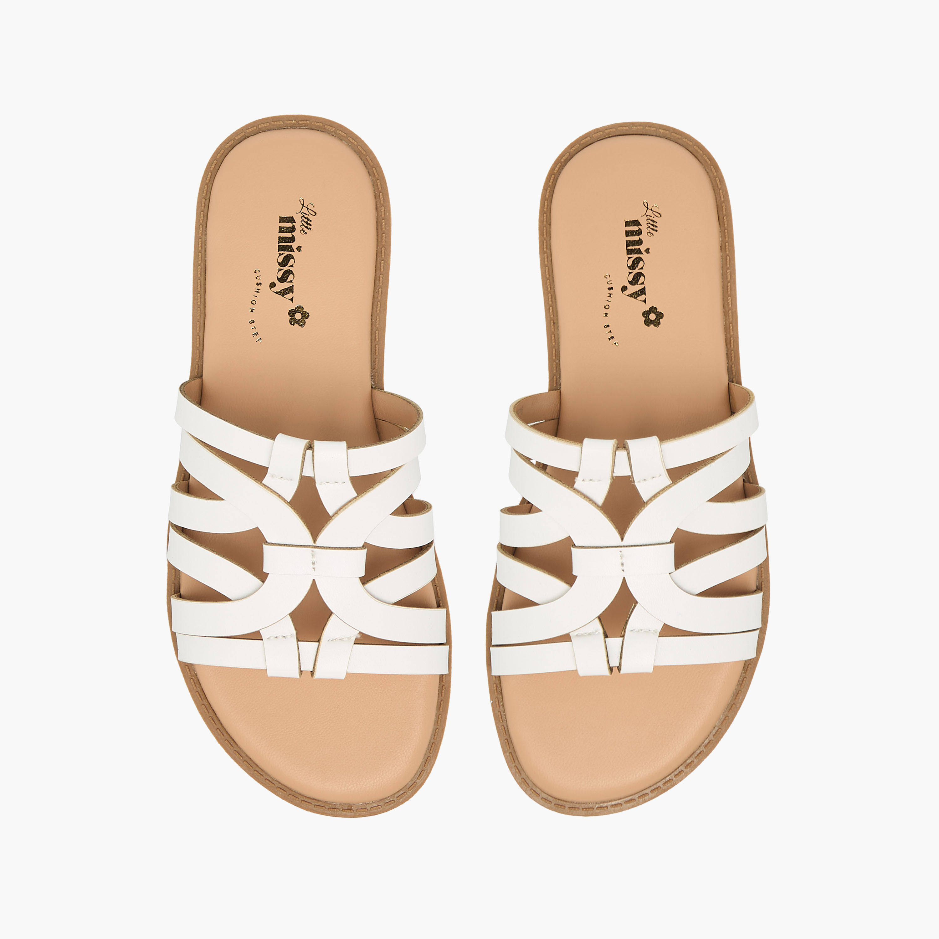 صندل سهل الارتداء بأحزمة للبنات من ليتل ميسي-girls-shoes-sandals-image-1