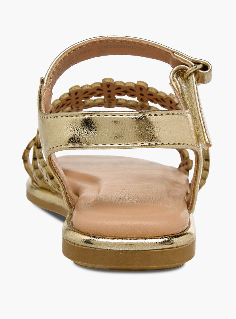 صندل بشريط إغلاق لاصق للبنات من جونيورز-girls-shoes-sandals-image-4