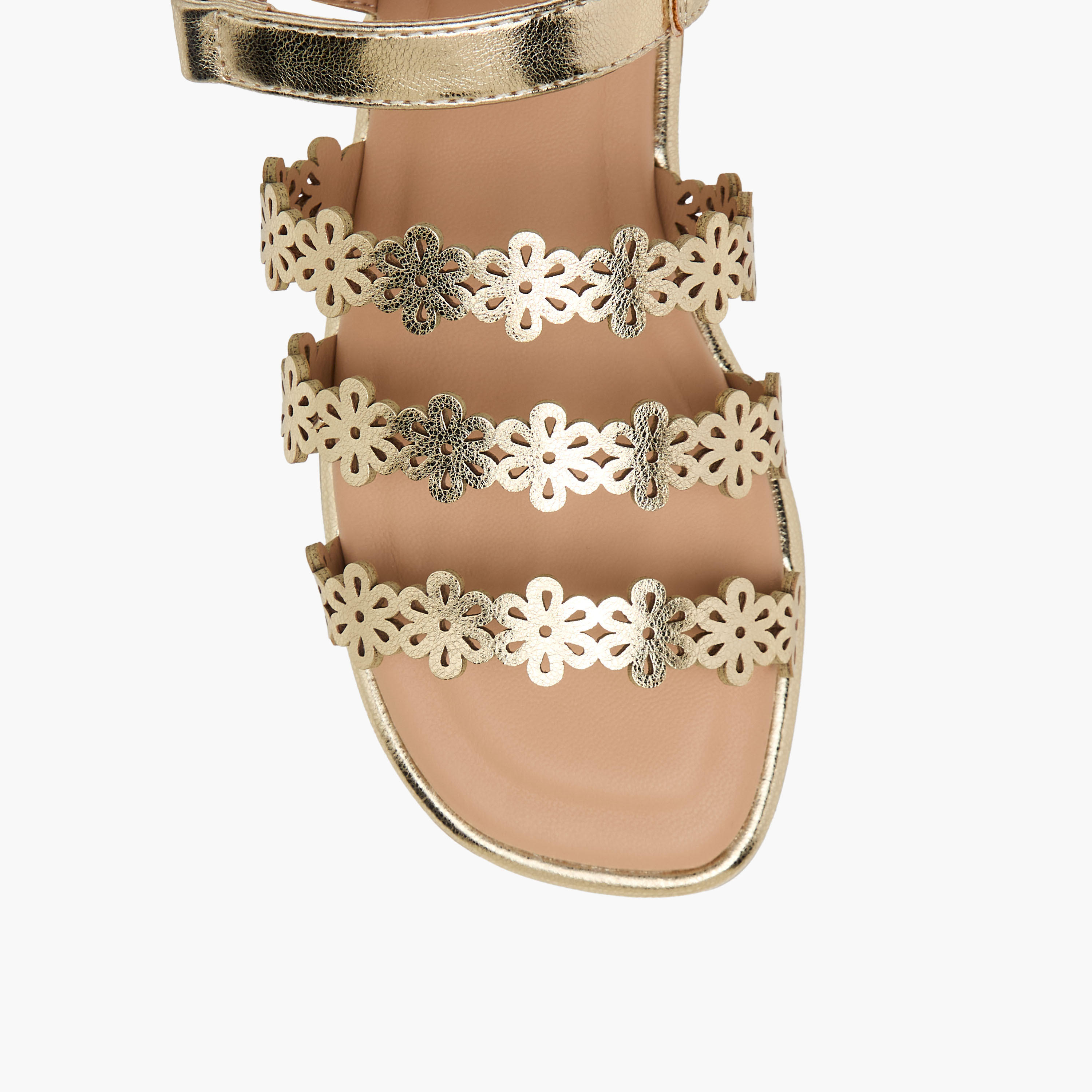 Little Missy Girls Floral Cutout Sandals-girls-shoes-sandals-image-3