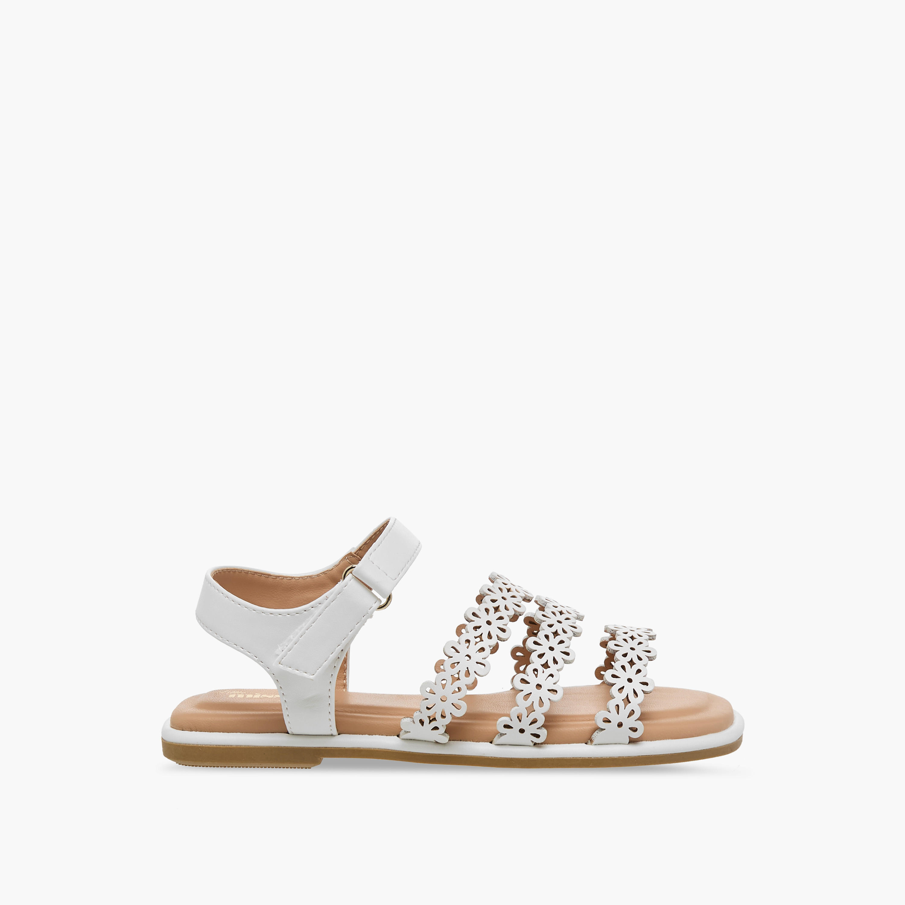 Little Missy Girls Floral Cutout Sandals-girls-shoes-sandals-image-2