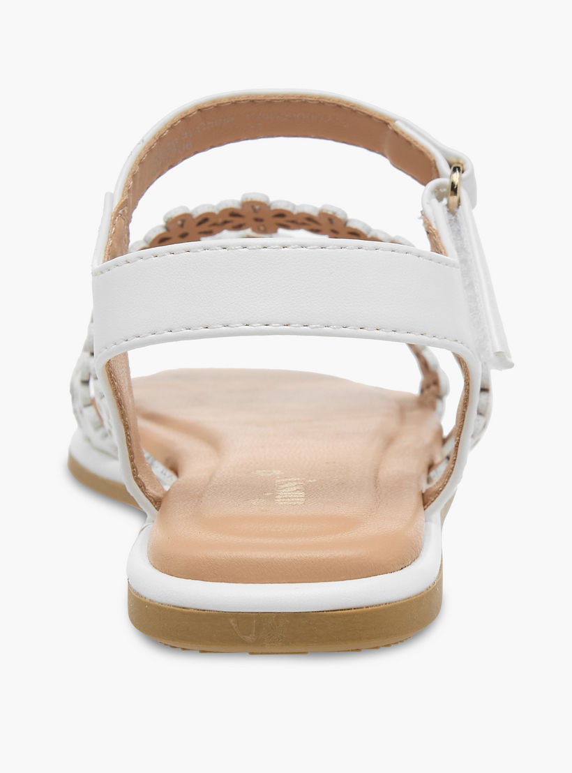 Little Missy Girls Floral Cutout Sandals-girls-shoes-sandals-image-4