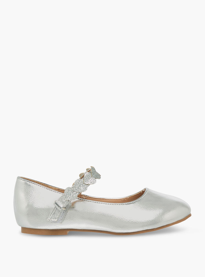 Juniors Girls Hook & Loop Ballerina Shoes-girls-shoes-ballerinas-image-3