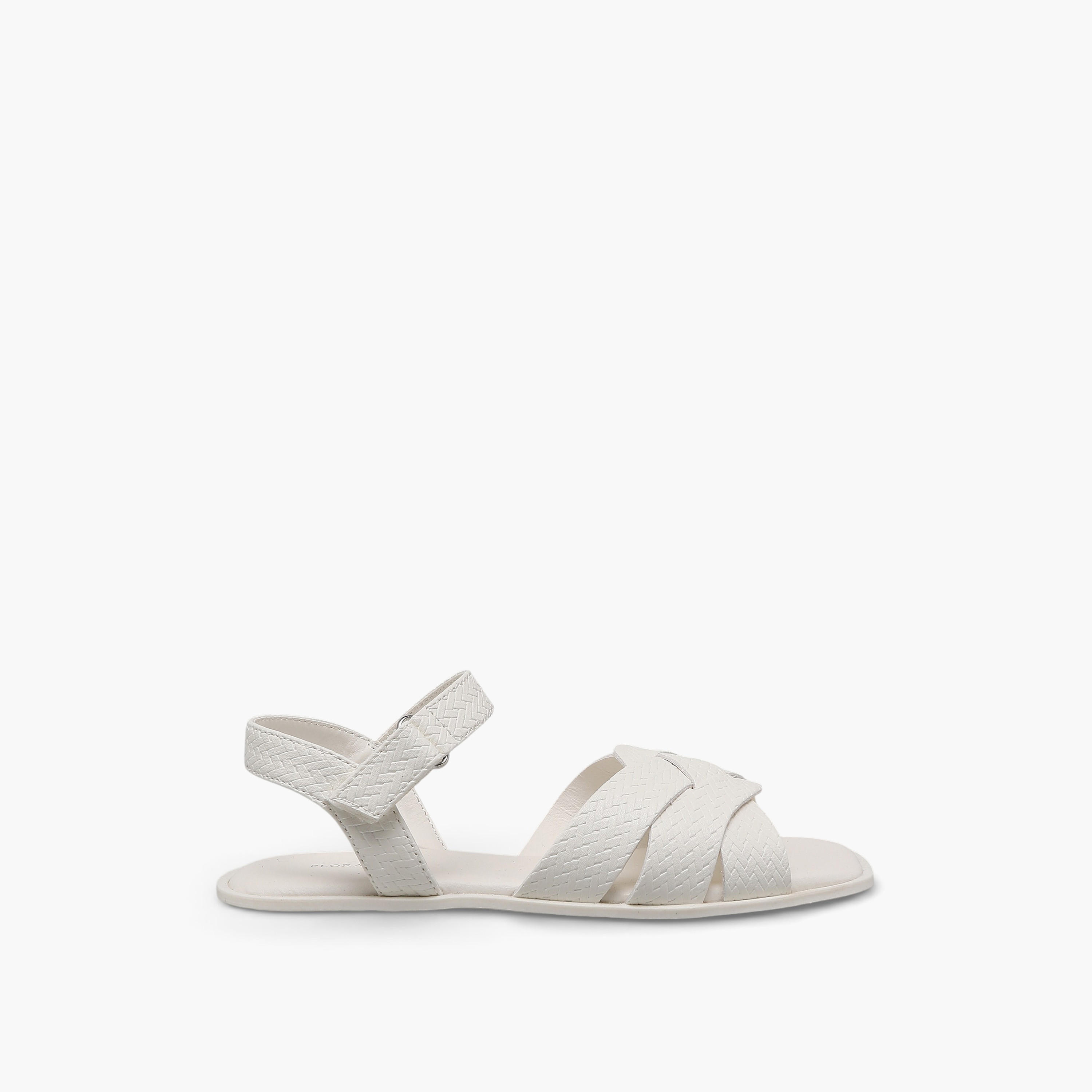 Flora Bella Girls Textured Hook & Loop Sandals-girls-shoes-sandals-image-2
