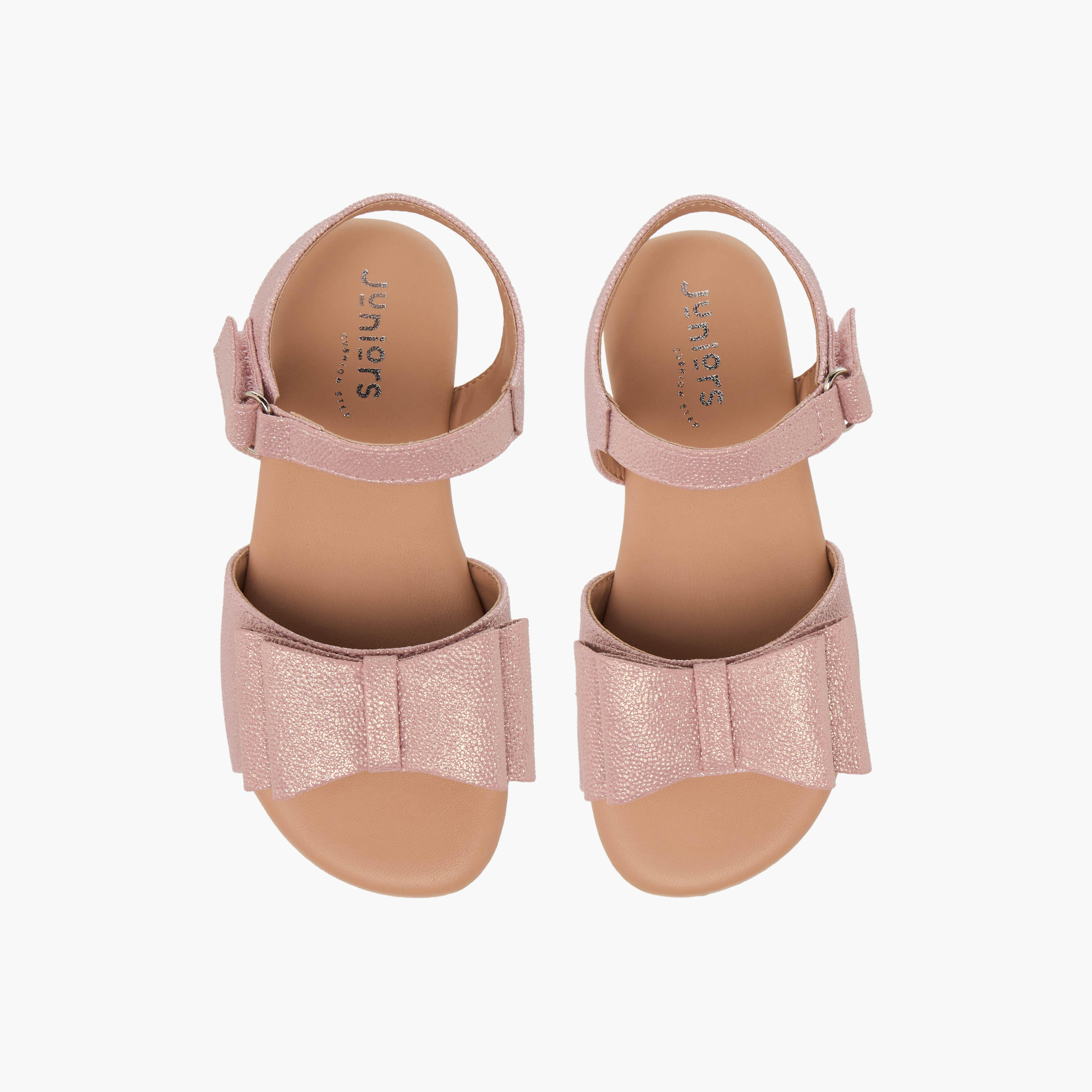 صندل بشريط إغلاق لاصق وفيونكة للبنات من جونيورز-girls-shoes-sandals-image-1