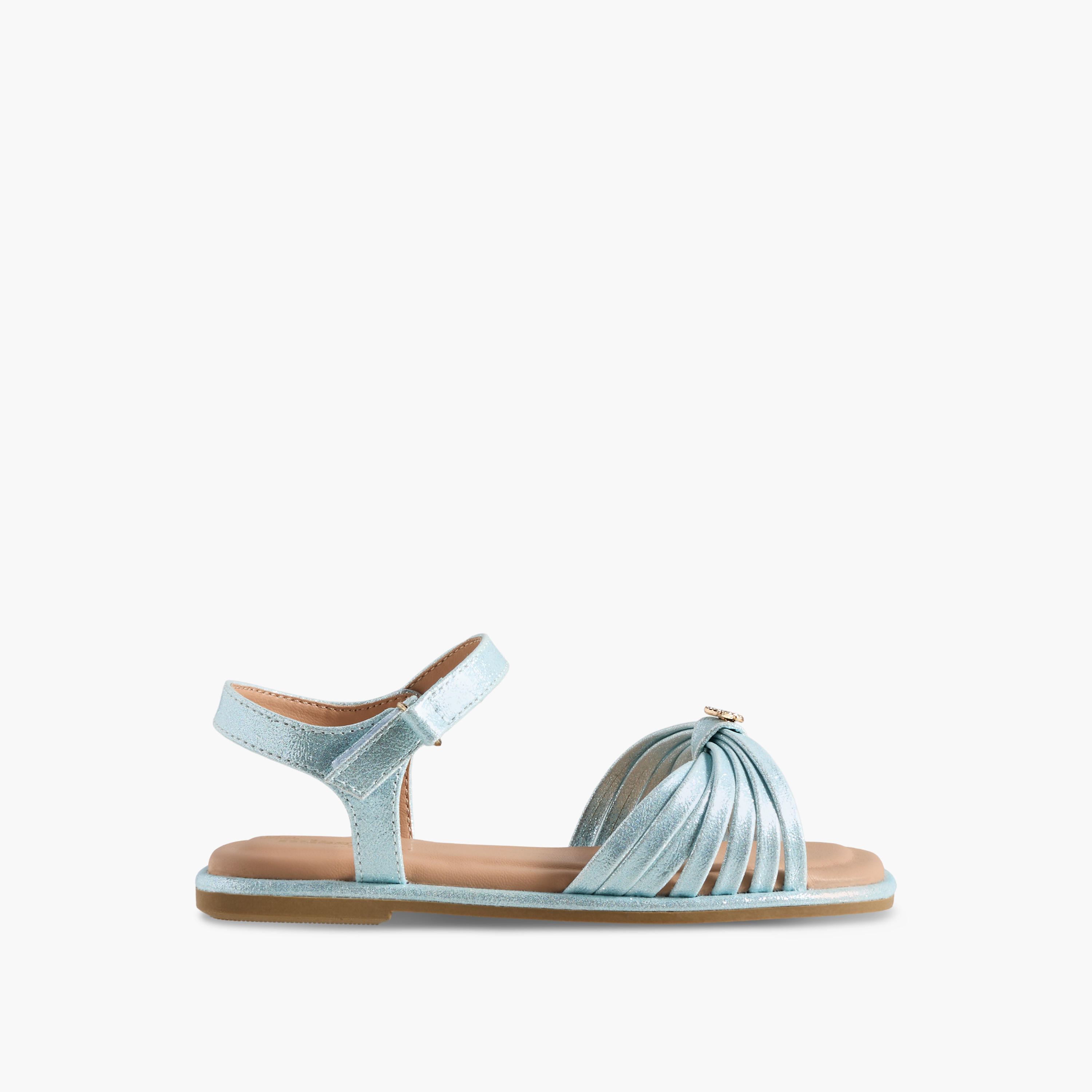 Little Missy Girls Butterfly Embellished Flat Sandals-girls-shoes-sandals-image-2