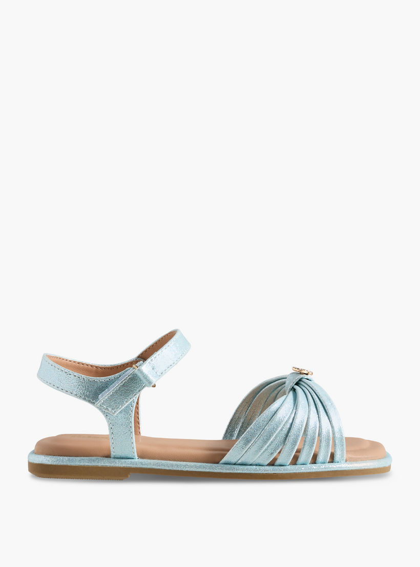 Little Missy Girls Butterfly Embellished Flat Sandals-girls-shoes-sandals-image-2