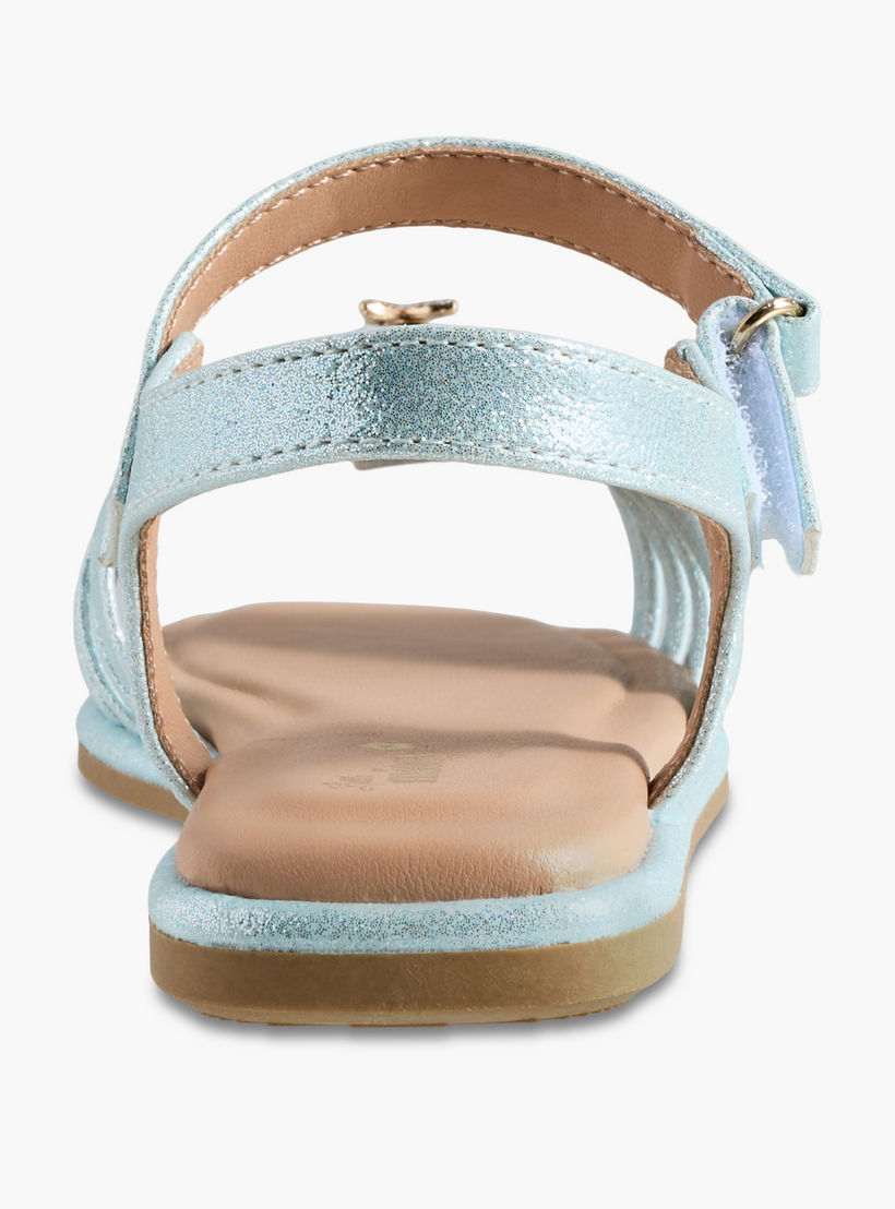 Little Missy Girls Butterfly Embellished Flat Sandals-girls-shoes-sandals-image-4
