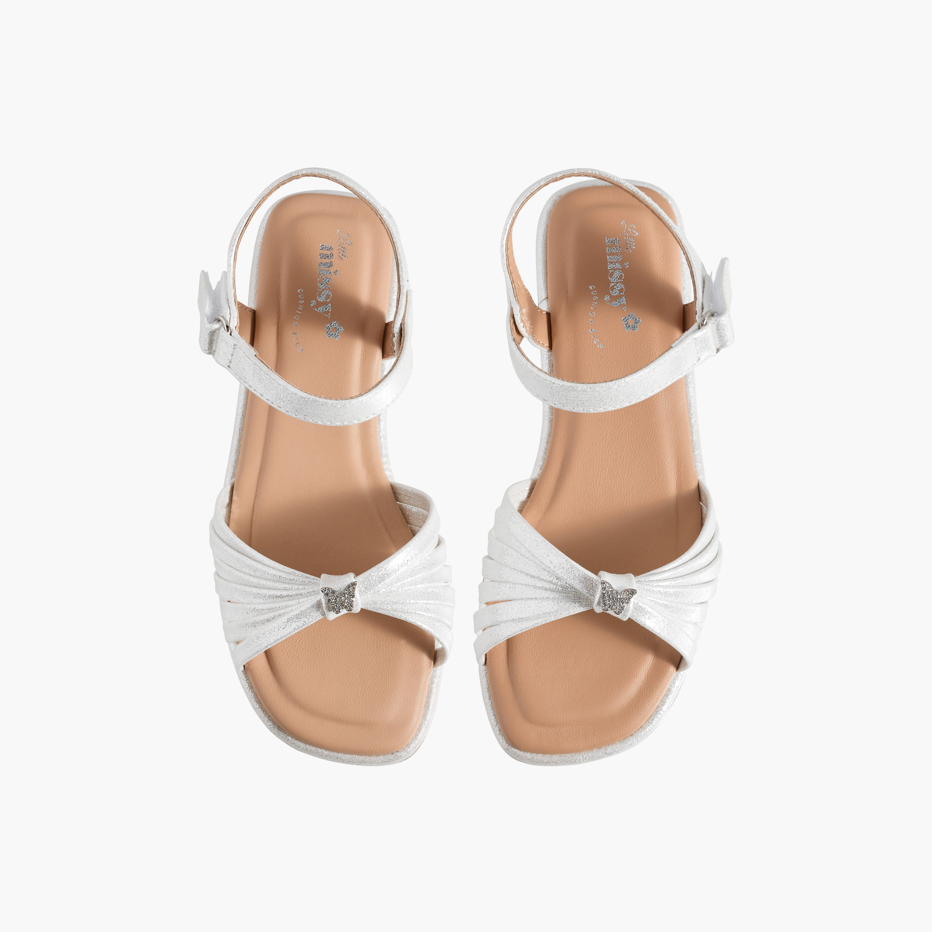 Little Missy Girls Butterfly Embellished Flat Sandals-girls-shoes-sandals-image-1