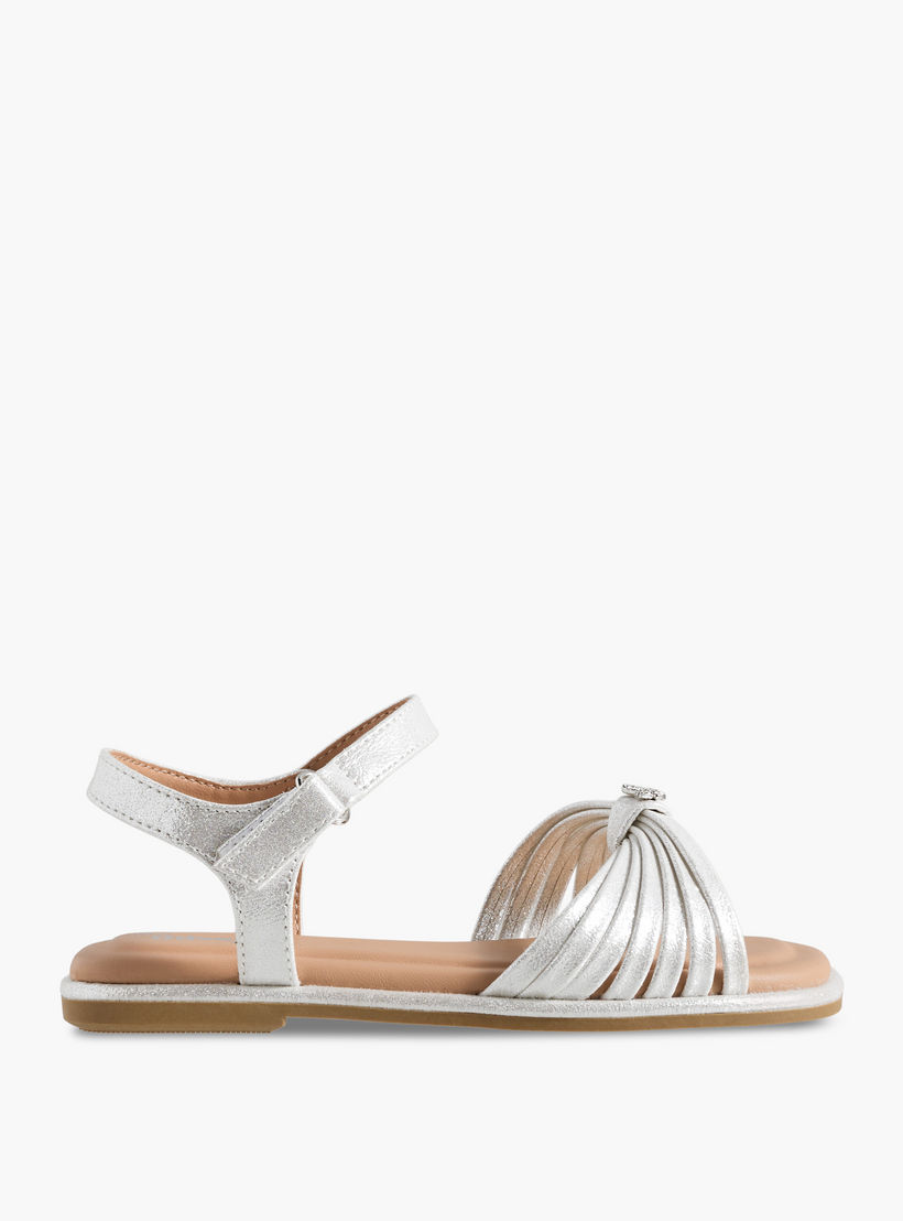Little Missy Girls Butterfly Embellished Flat Sandals-girls-shoes-sandals-image-3