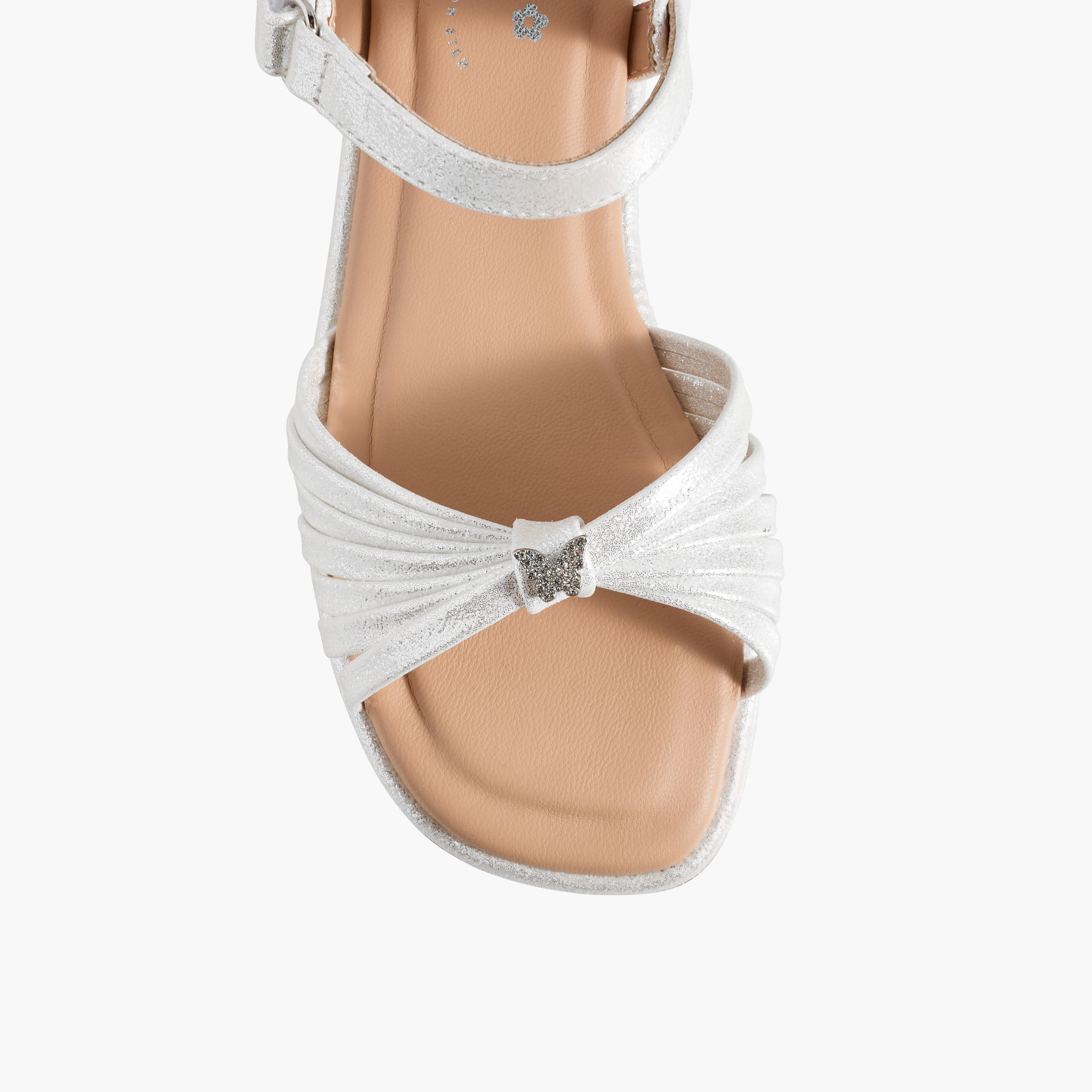 Little Missy Girls Butterfly Embellished Flat Sandals-girls-shoes-sandals-image-4