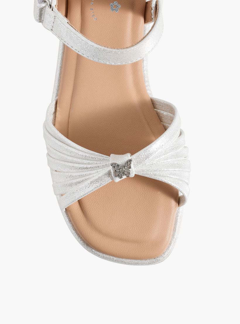 Little Missy Girls Butterfly Embellished Flat Sandals-girls-shoes-sandals-image-4