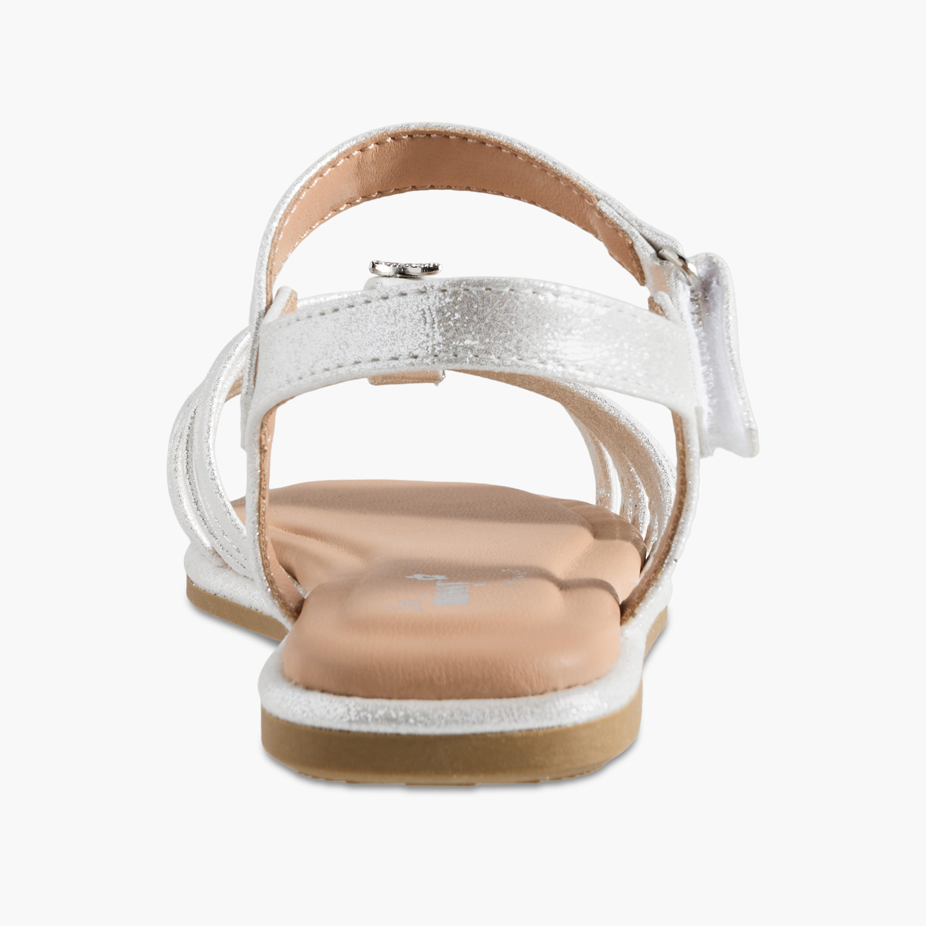 Little Missy Girls Butterfly Embellished Flat Sandals-girls-shoes-sandals-image-5