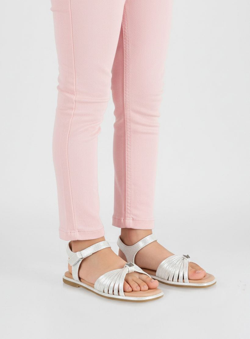 Little Missy Girls Butterfly Embellished Flat Sandals-girls-shoes-sandals-image-2