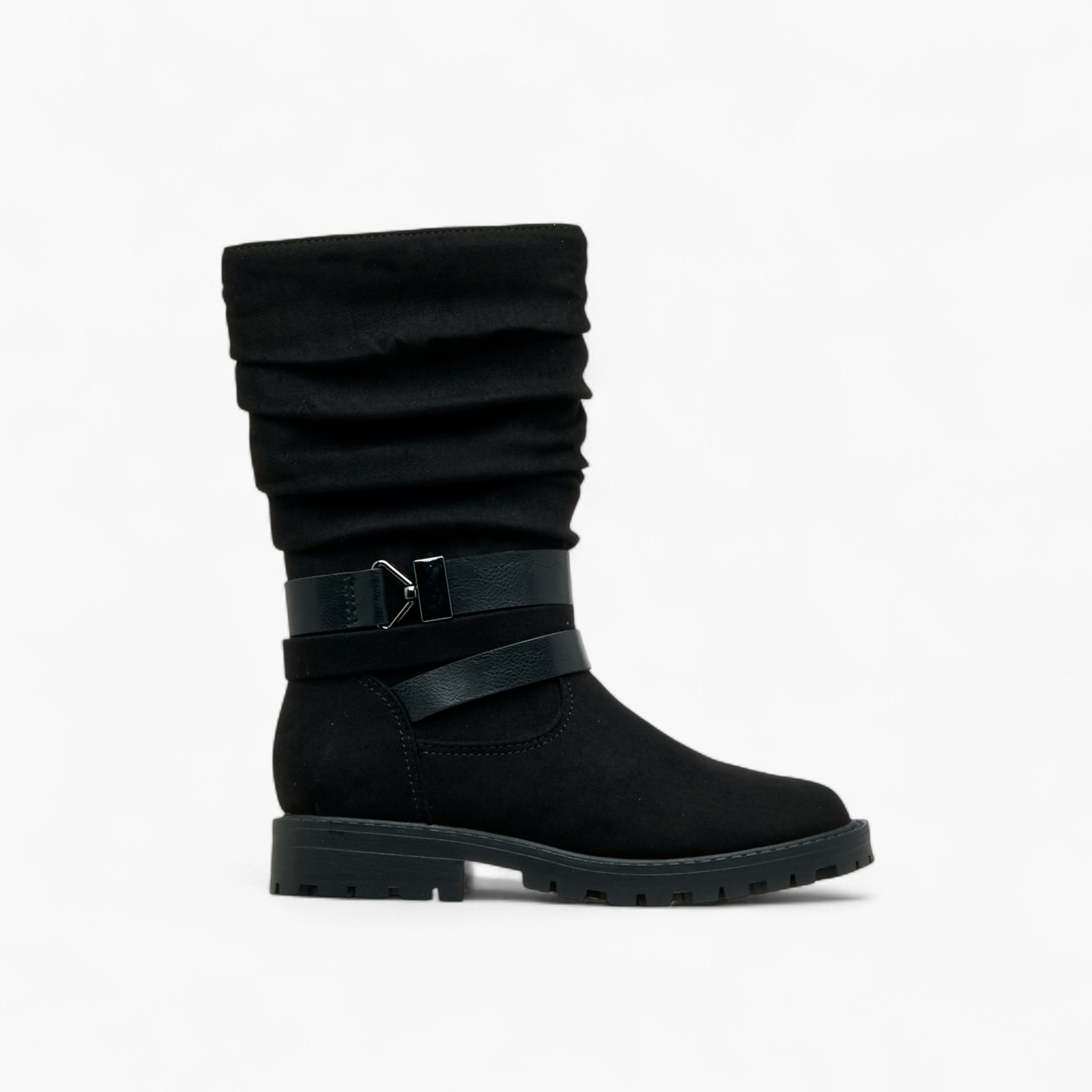 بوت بقصة عالية وزينة حزام وسحاب إغلاق من فلورا بيلا-girls-shoes-boots-image-3