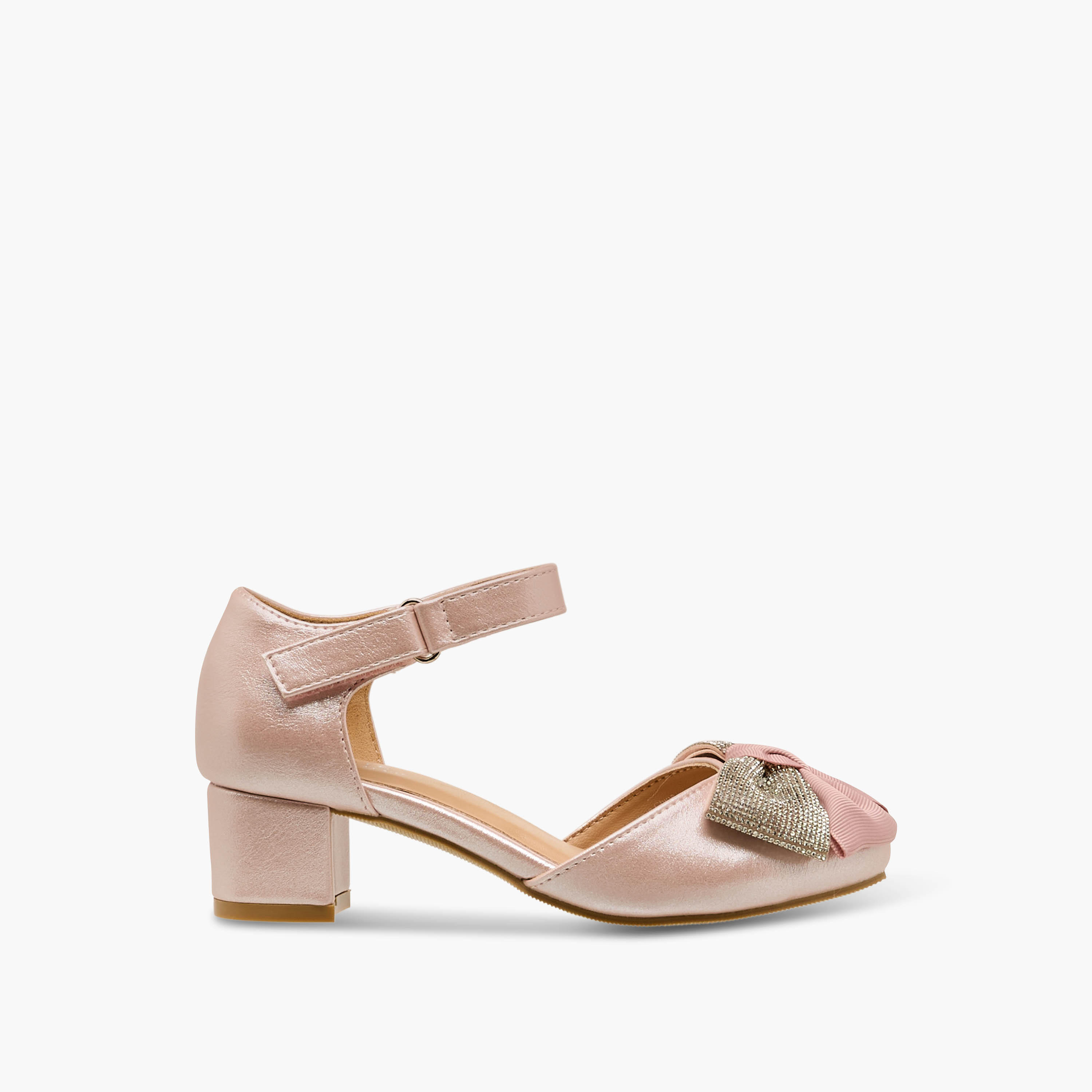 Celeste Girls Block Heel Sandals-girls-shoes-sandals-image-3