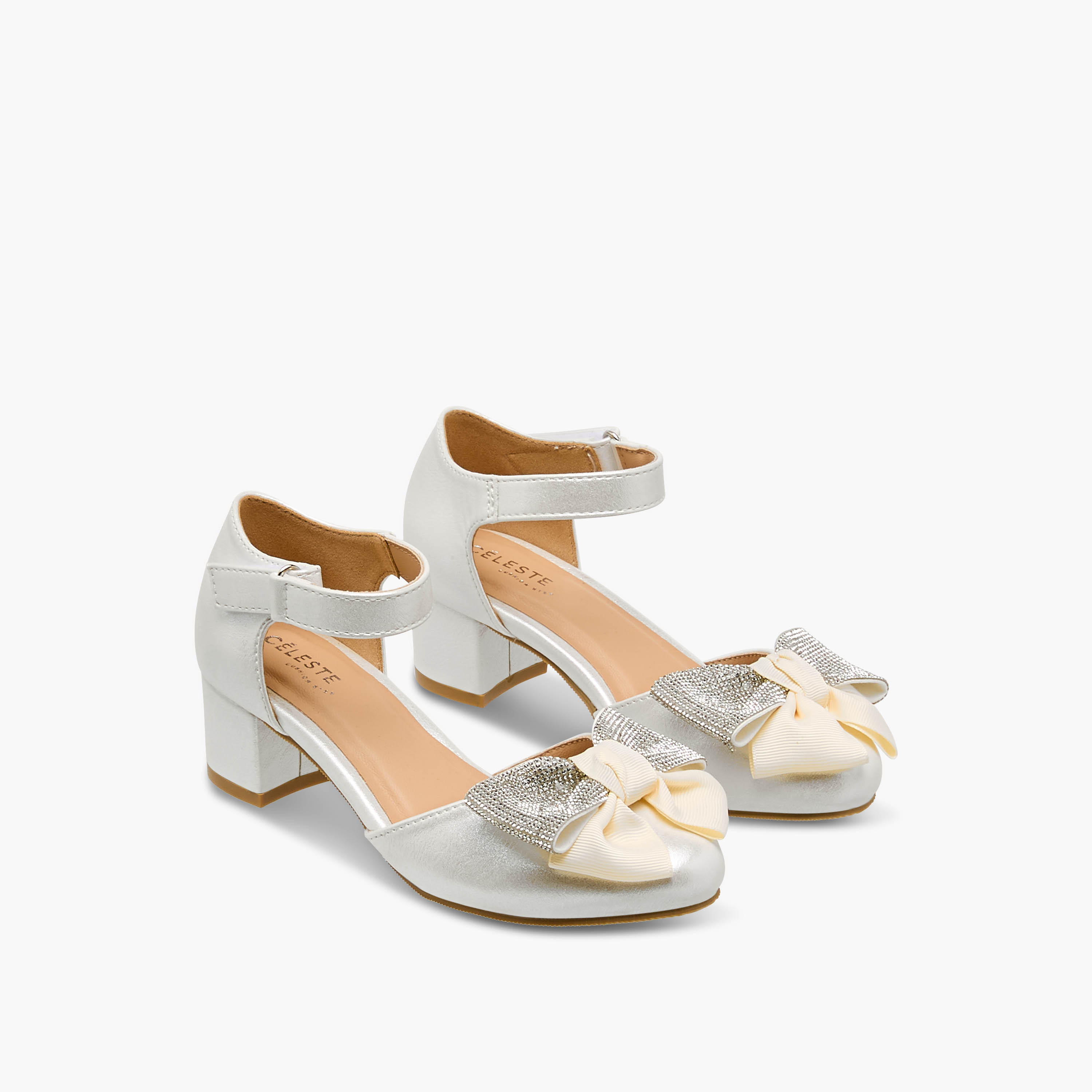 Celeste Girls Block Heel Sandals-girls-shoes-sandals-image-1
