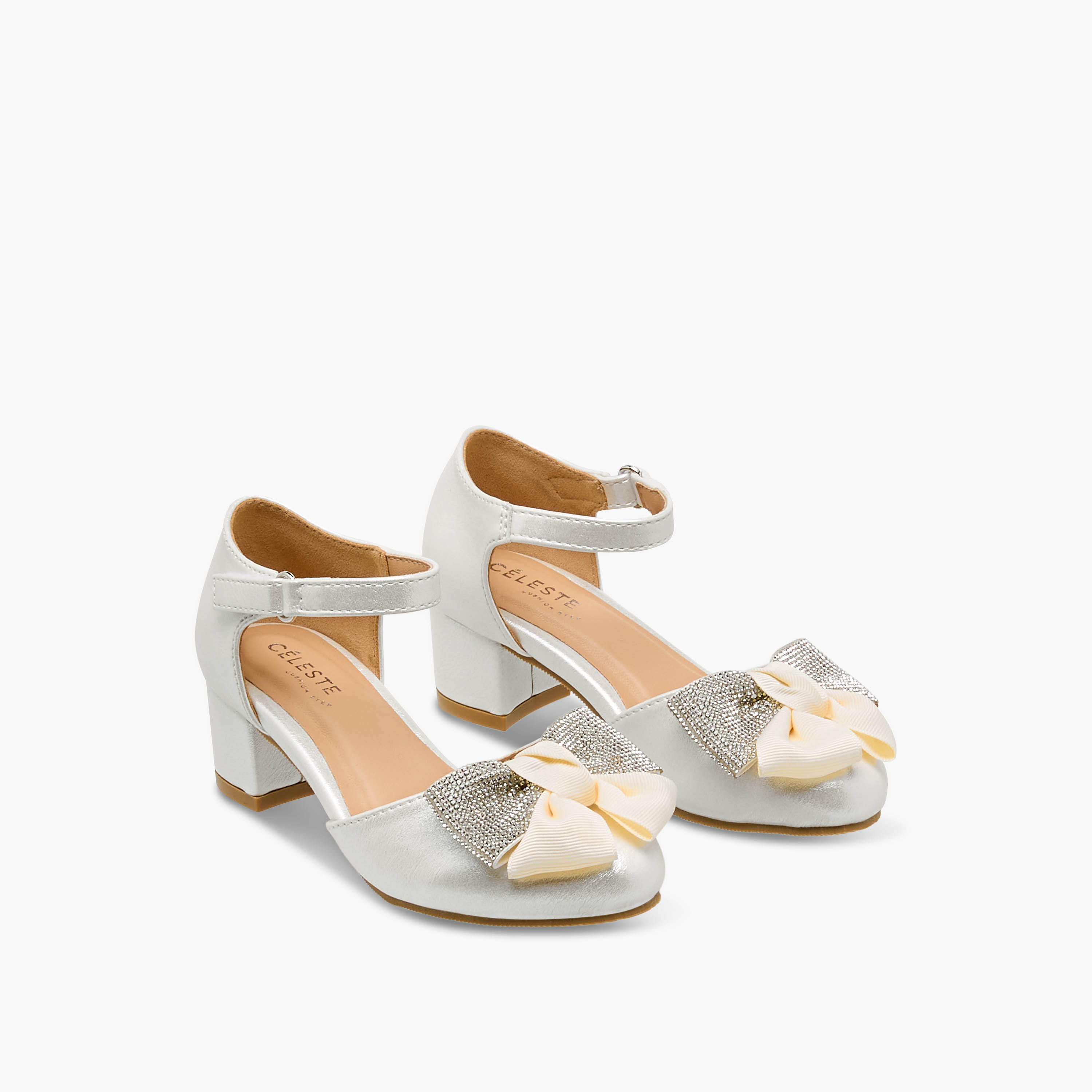 Celeste Girls Block Heel Sandals-girls-shoes-sandals-image-1