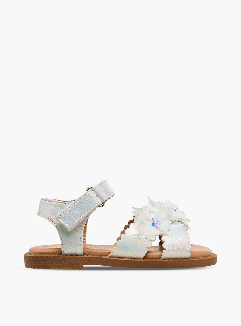 صندل بشريط إغلاق لاصق للبنات من جونيورز-girls-shoes-sandals-image-2