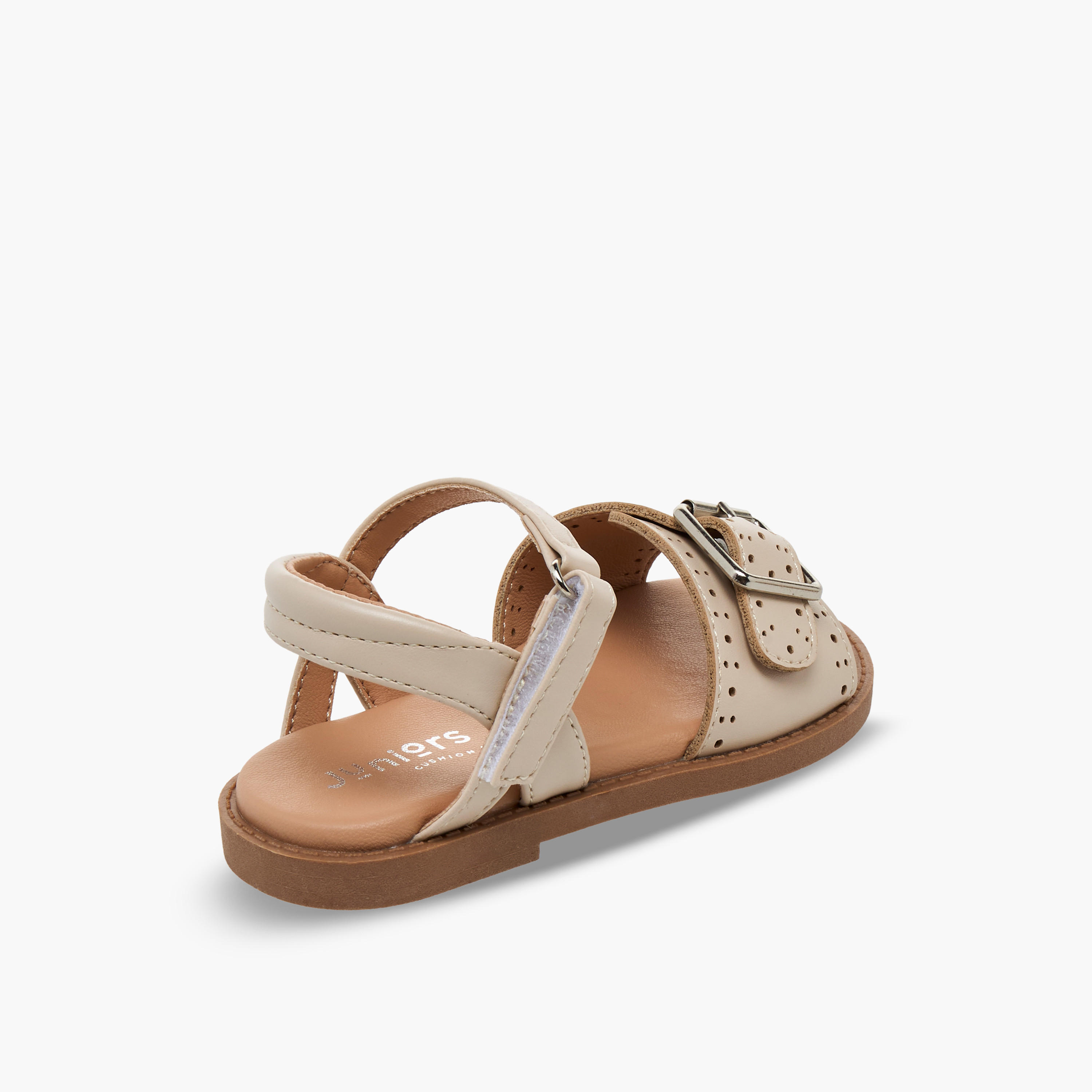 Juniors Girls Laser Cut Design Hook & Loop Sandals-girls-shoes-sandals-image-5