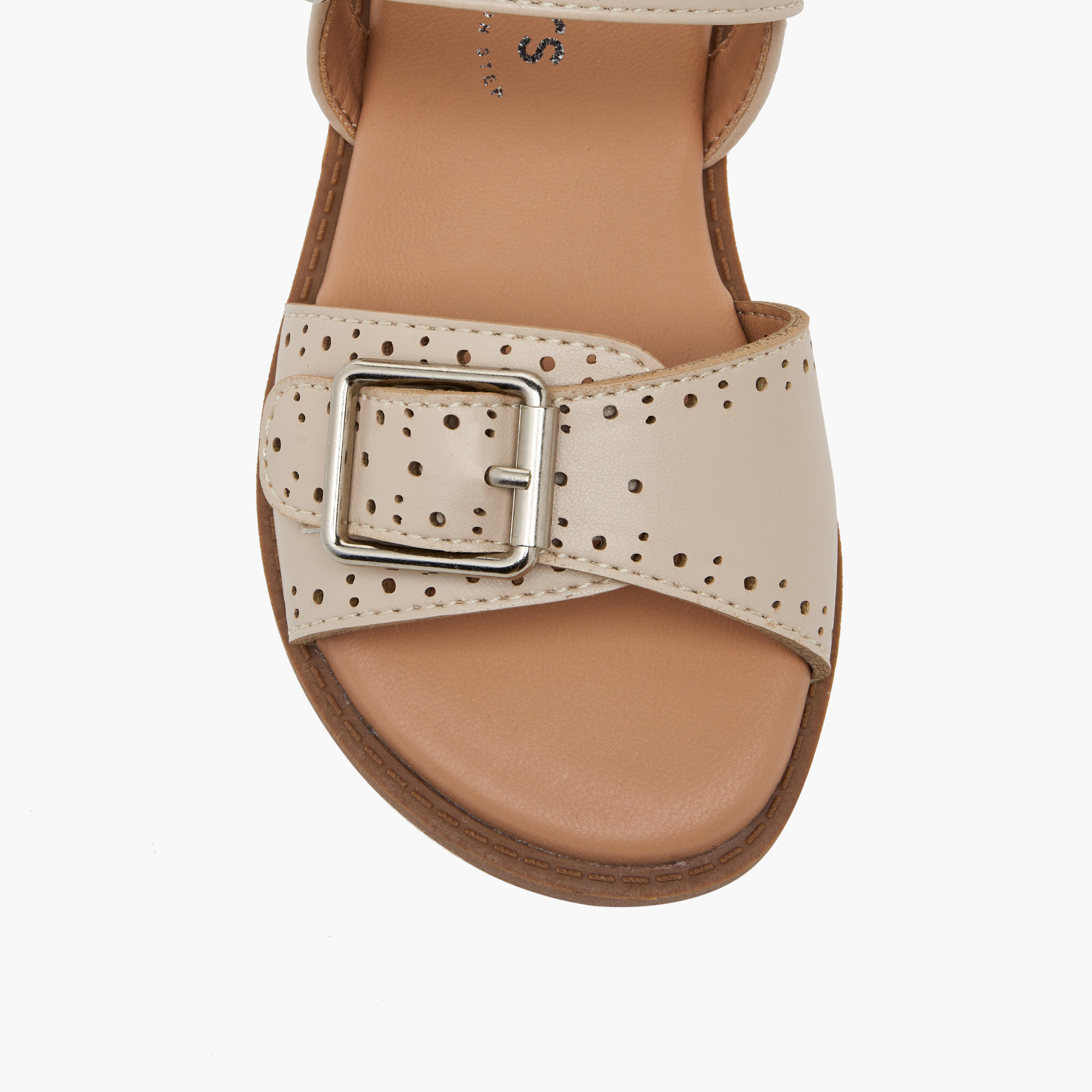 Juniors Girls Laser Cut Design Hook & Loop Sandals-girls-shoes-sandals-image-6