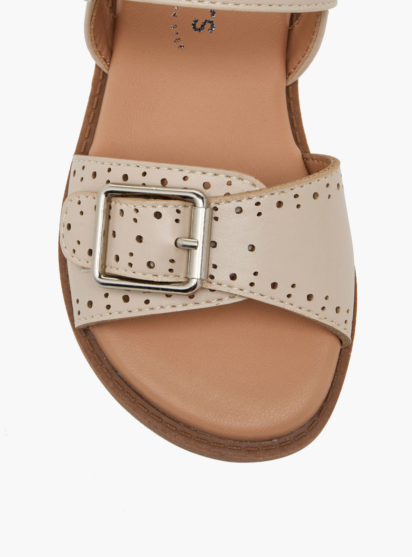 Juniors Girls Laser Cut Design Hook & Loop Sandals-girls-shoes-sandals-image-6