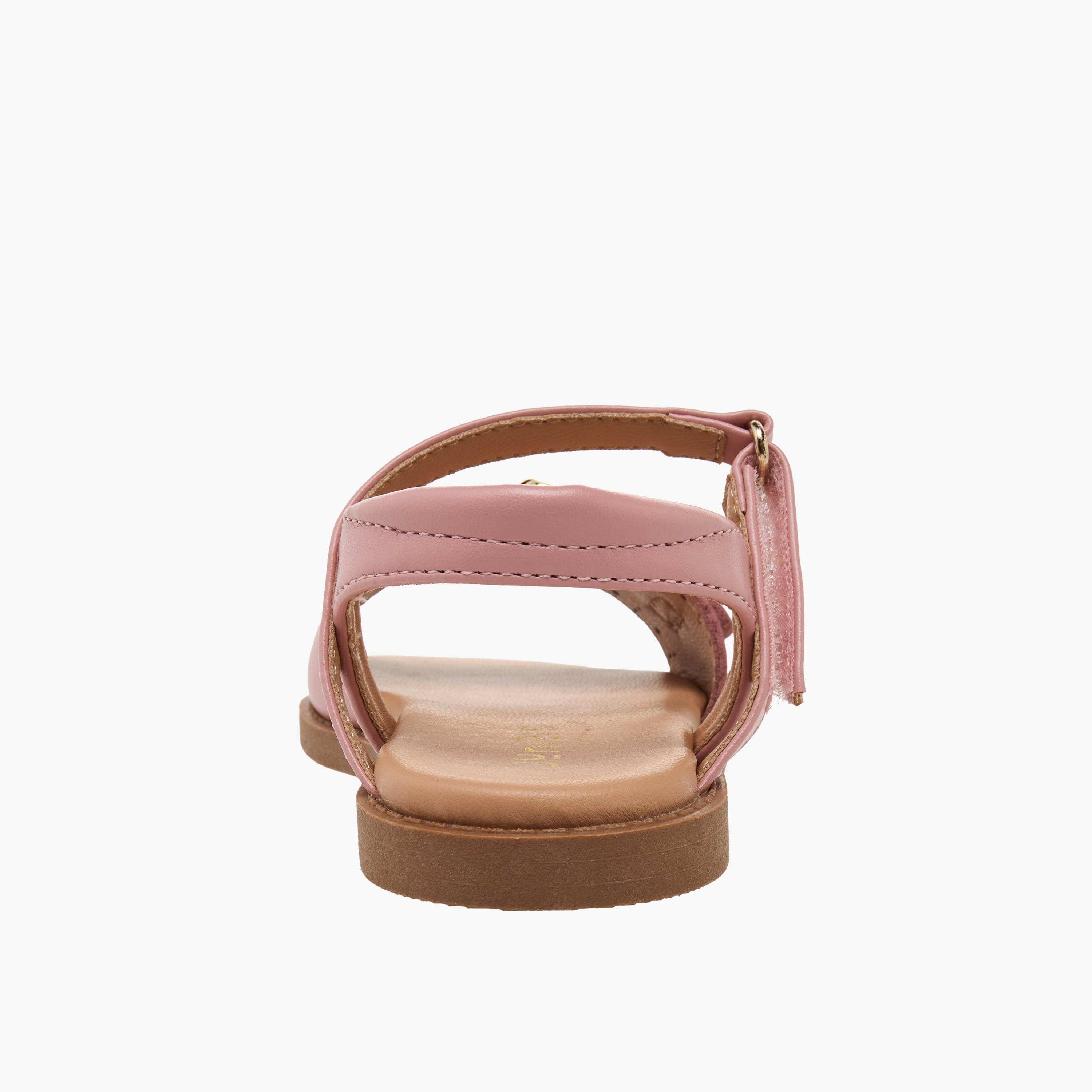 Juniors Girls Laser Cut Design Hook & Loop Sandals-girls-shoes-sandals-image-7