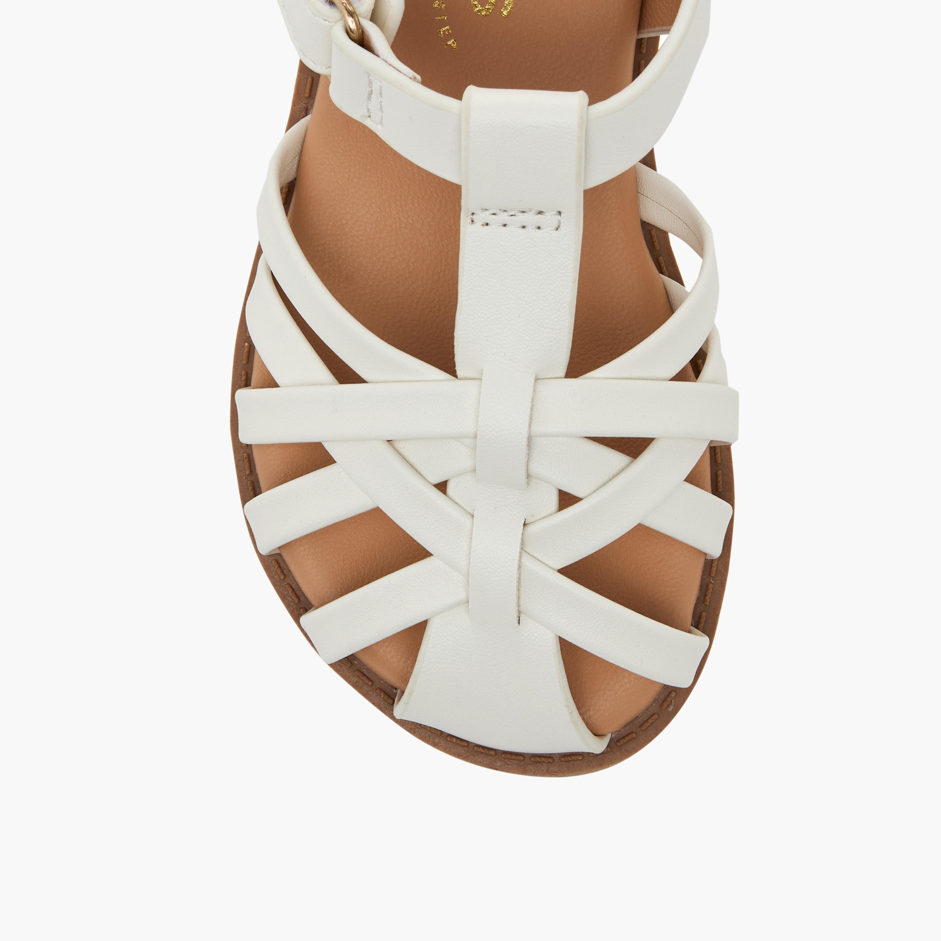 صندل بشريط إغلاق لاصق للبنات من جونيورز-girls-shoes-sandals-image-6