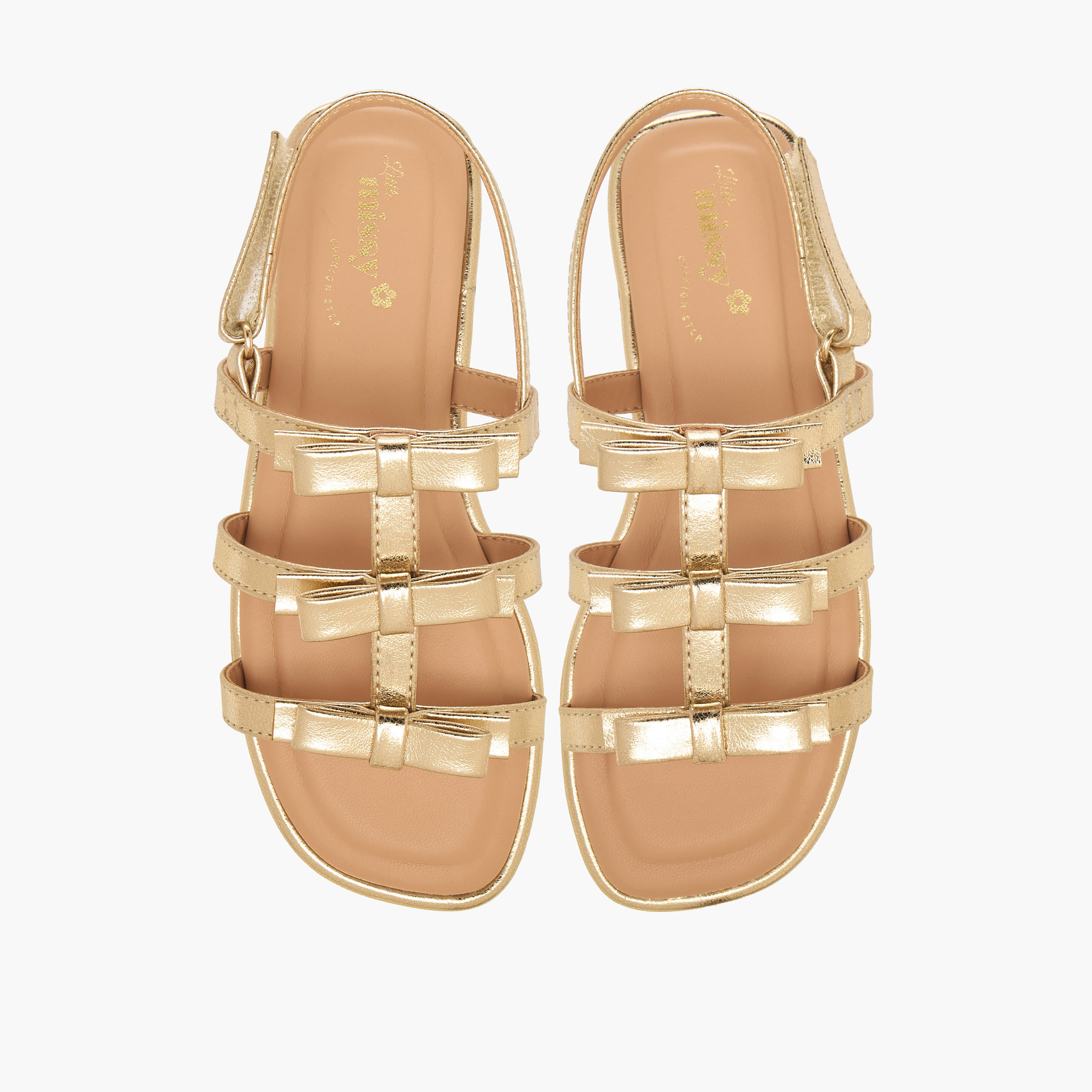 Little Missy Girls Hook & Loop Flat Sandals-girls-shoes-sandals-image-1