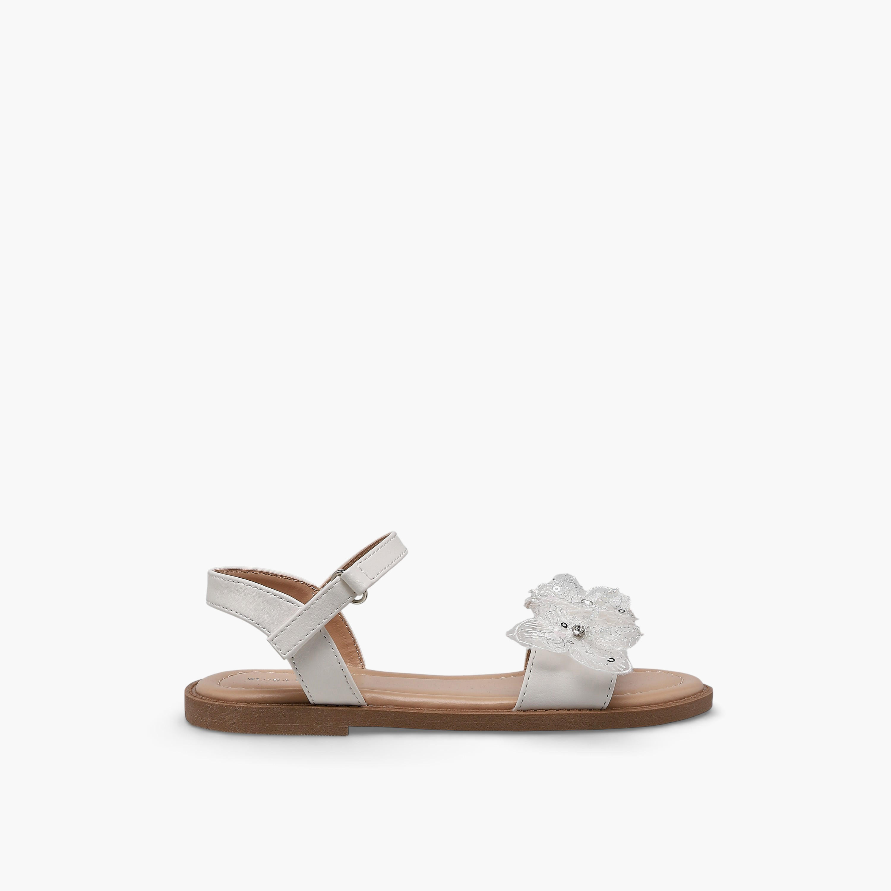 Flora Bella Girls Floral Applique Strap Sandals-girls-shoes-sandals-image-2