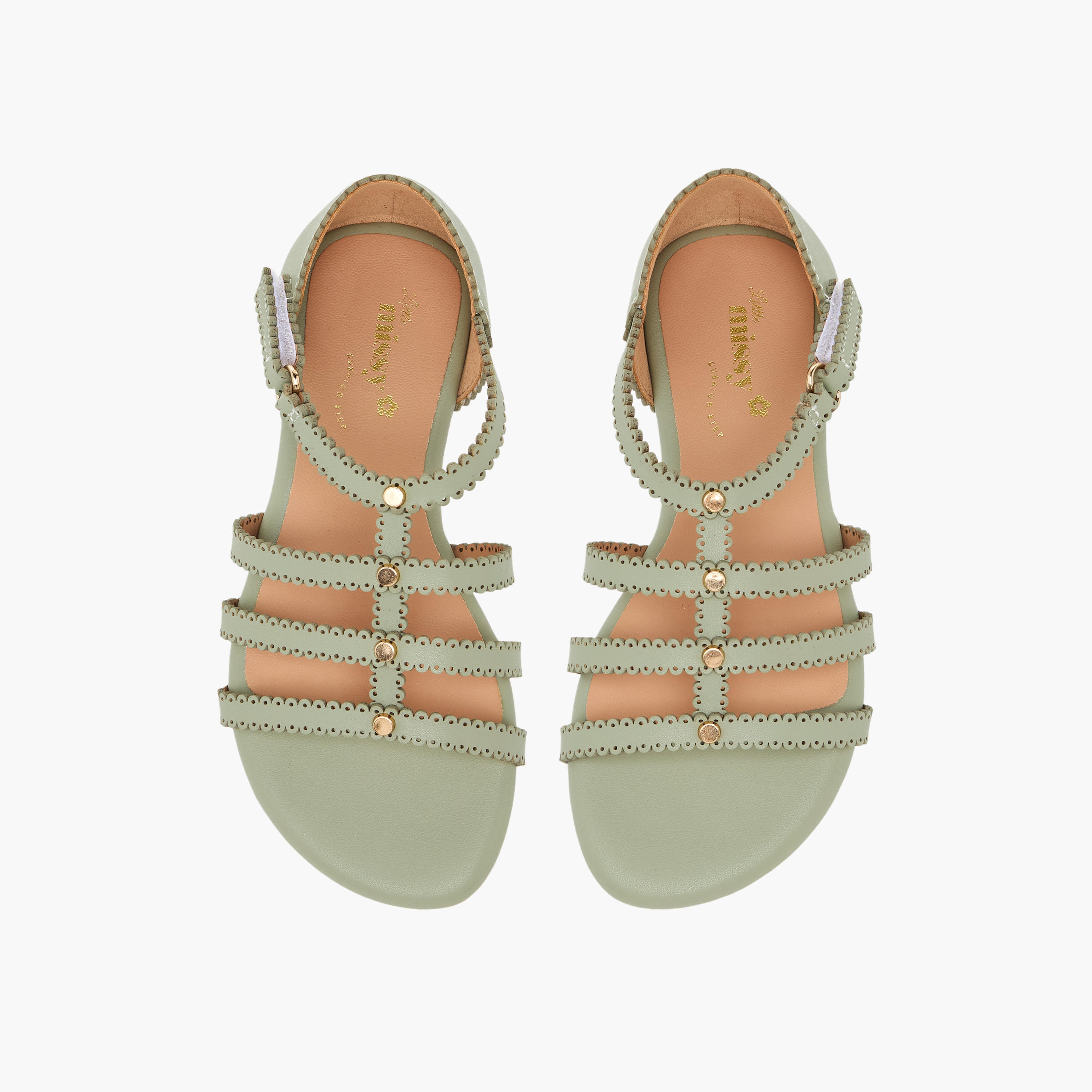 صندل مزين بشريط إغلاق للبنات من ليتل ميسي-girls-shoes-sandals-image-1