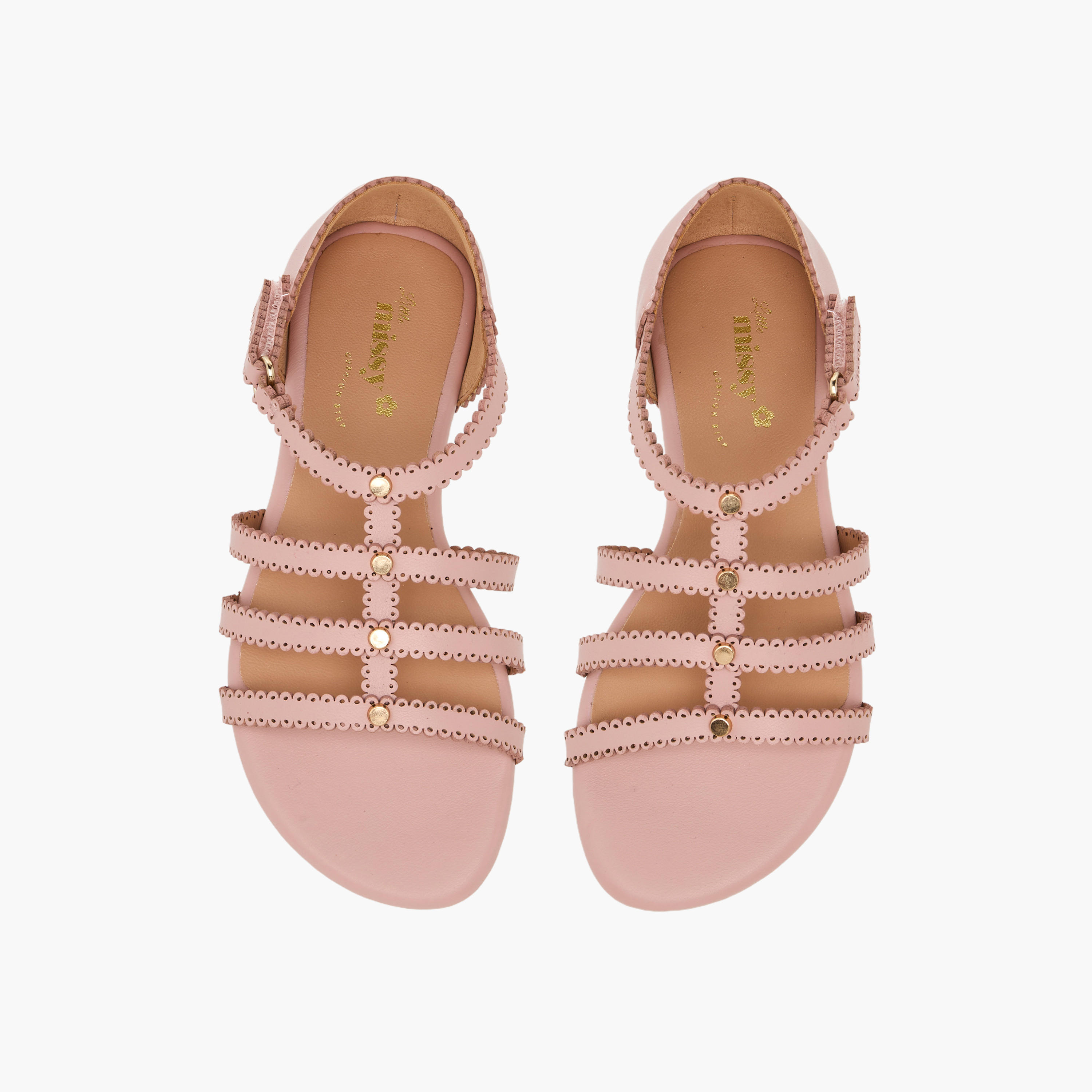 صندل مزين بشريط إغلاق للبنات من ليتل ميسي-girls-shoes-sandals-image-1