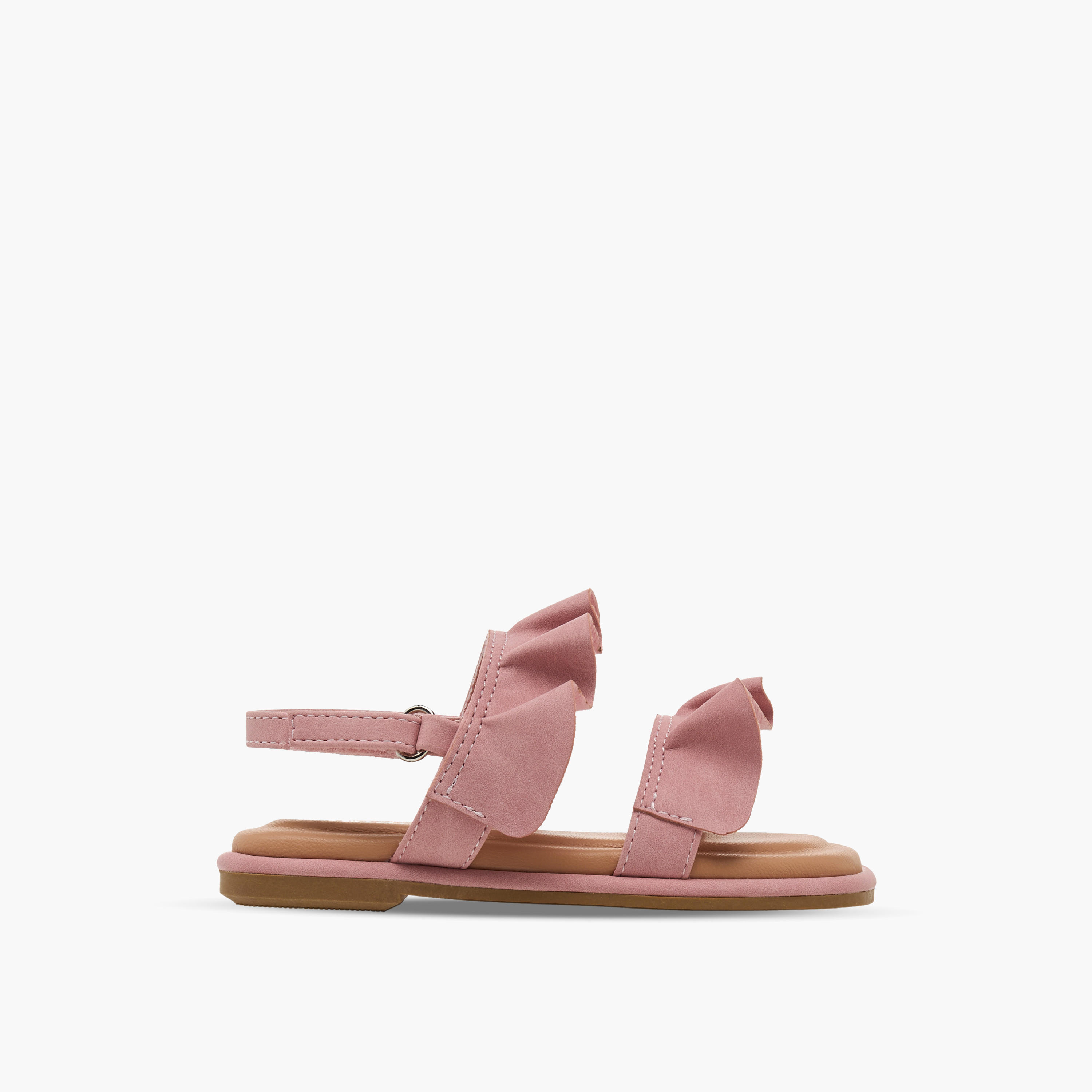 صندل بتصميم كشكش وشريط إغلاق للبنات من جونيورز-girls-shoes-sandals-image-2