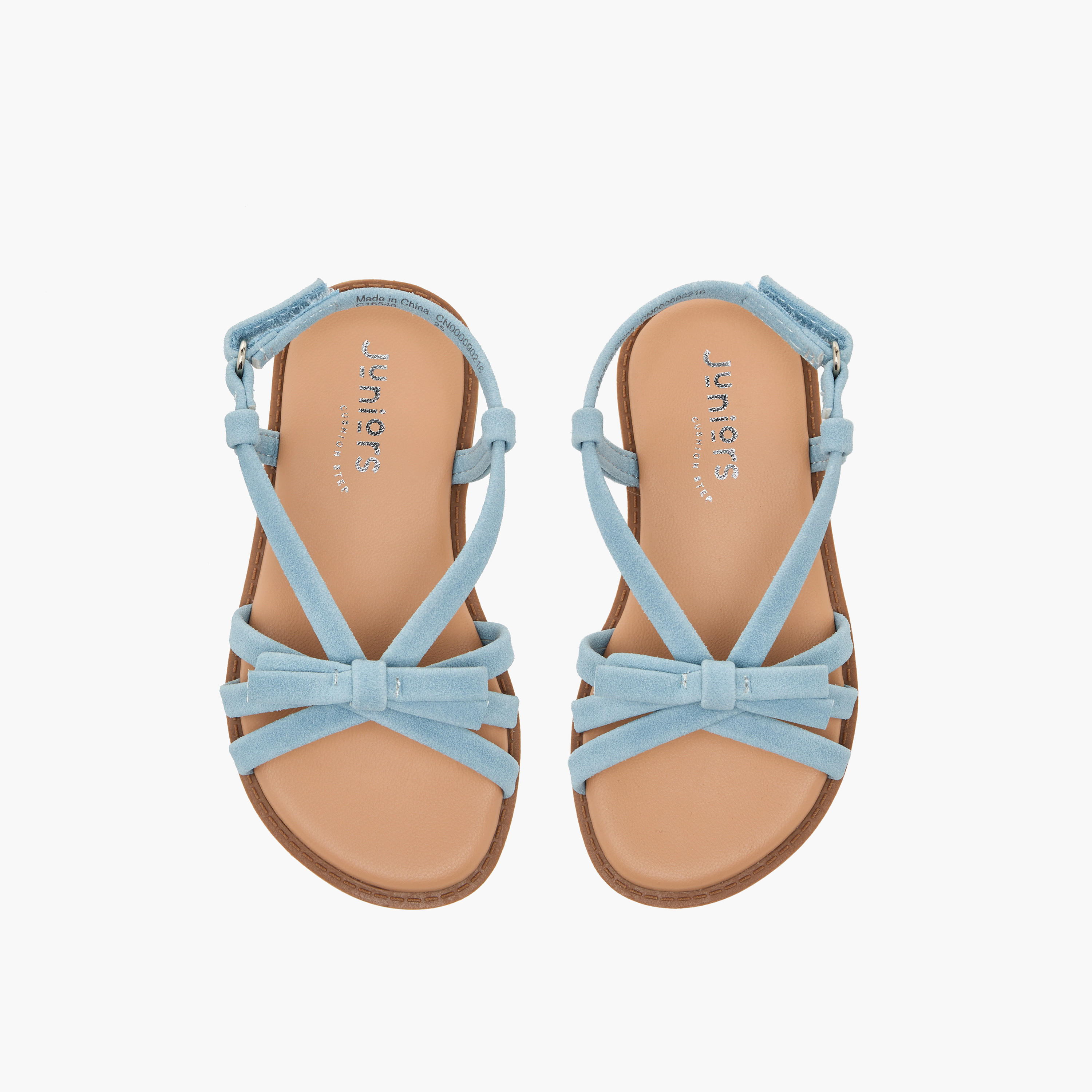 Juniors Girls Bow Accent Hook & Loop Sandals-girls-shoes-sandals-image-1