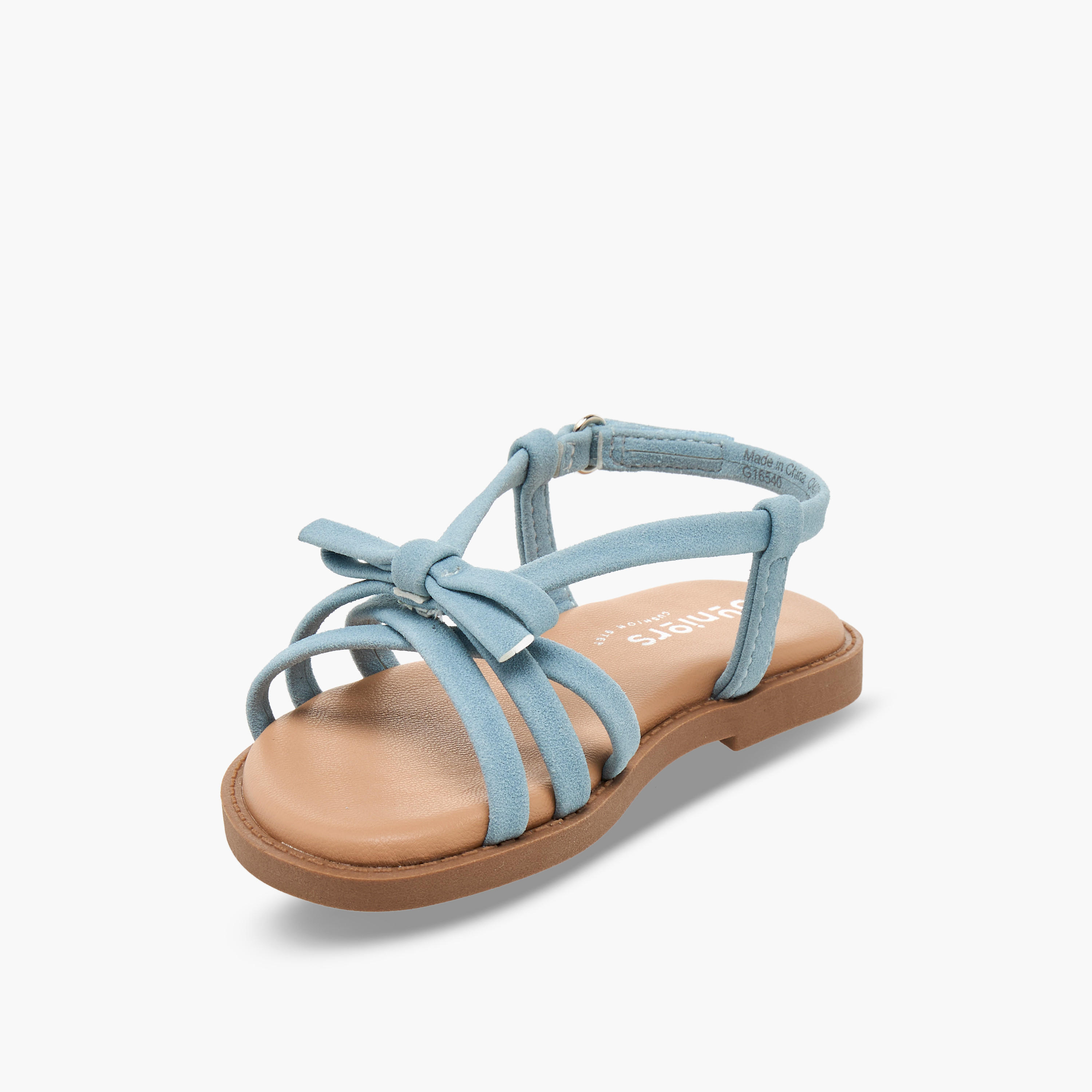 Juniors Girls Bow Accent Hook & Loop Sandals-girls-shoes-sandals-image-3