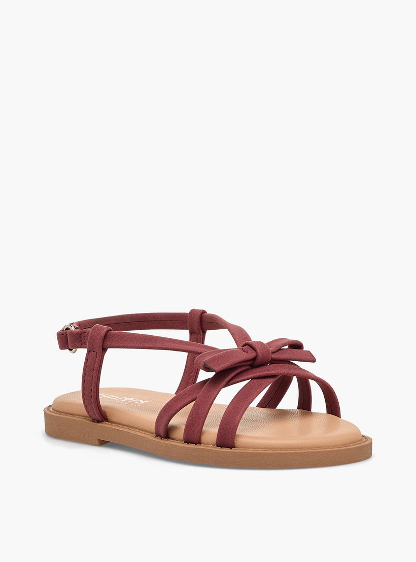 Juniors Girls Bow Accent Hook & Loop Sandals-girls-shoes-sandals-image-2
