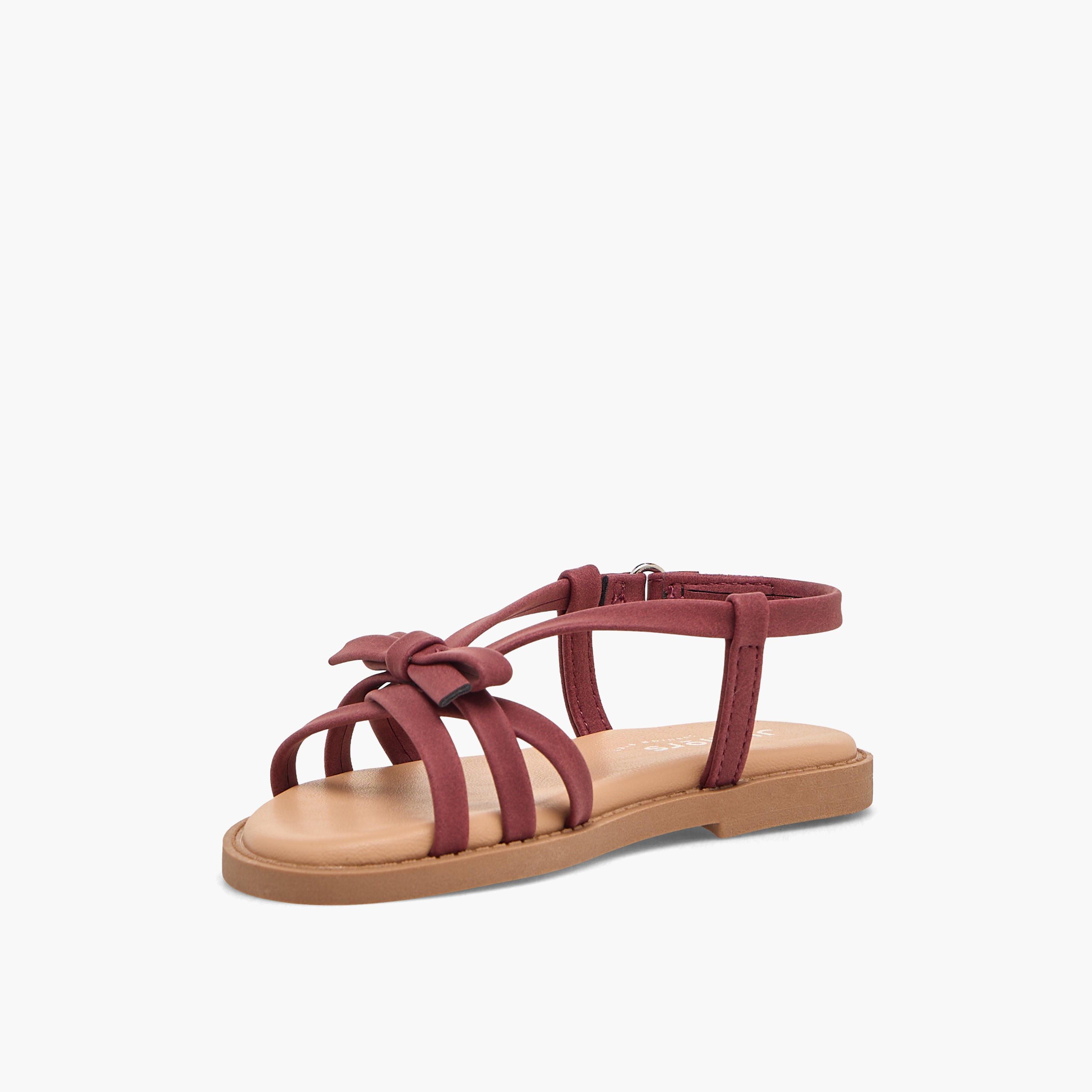 Juniors Girls Bow Accent Hook & Loop Sandals-girls-shoes-sandals-image-4