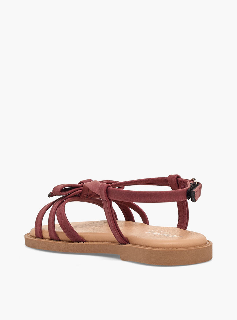 Juniors Girls Bow Accent Hook & Loop Sandals-girls-shoes-sandals-image-5