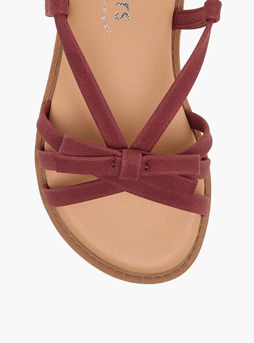 Juniors Girls Bow Accent Hook & Loop Sandals-girls-shoes-sandals-image-7
