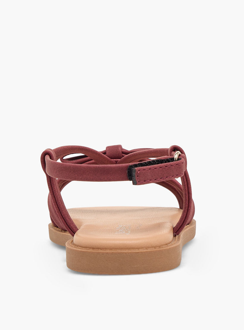 Juniors Girls Bow Accent Hook & Loop Sandals-girls-shoes-sandals-image-8