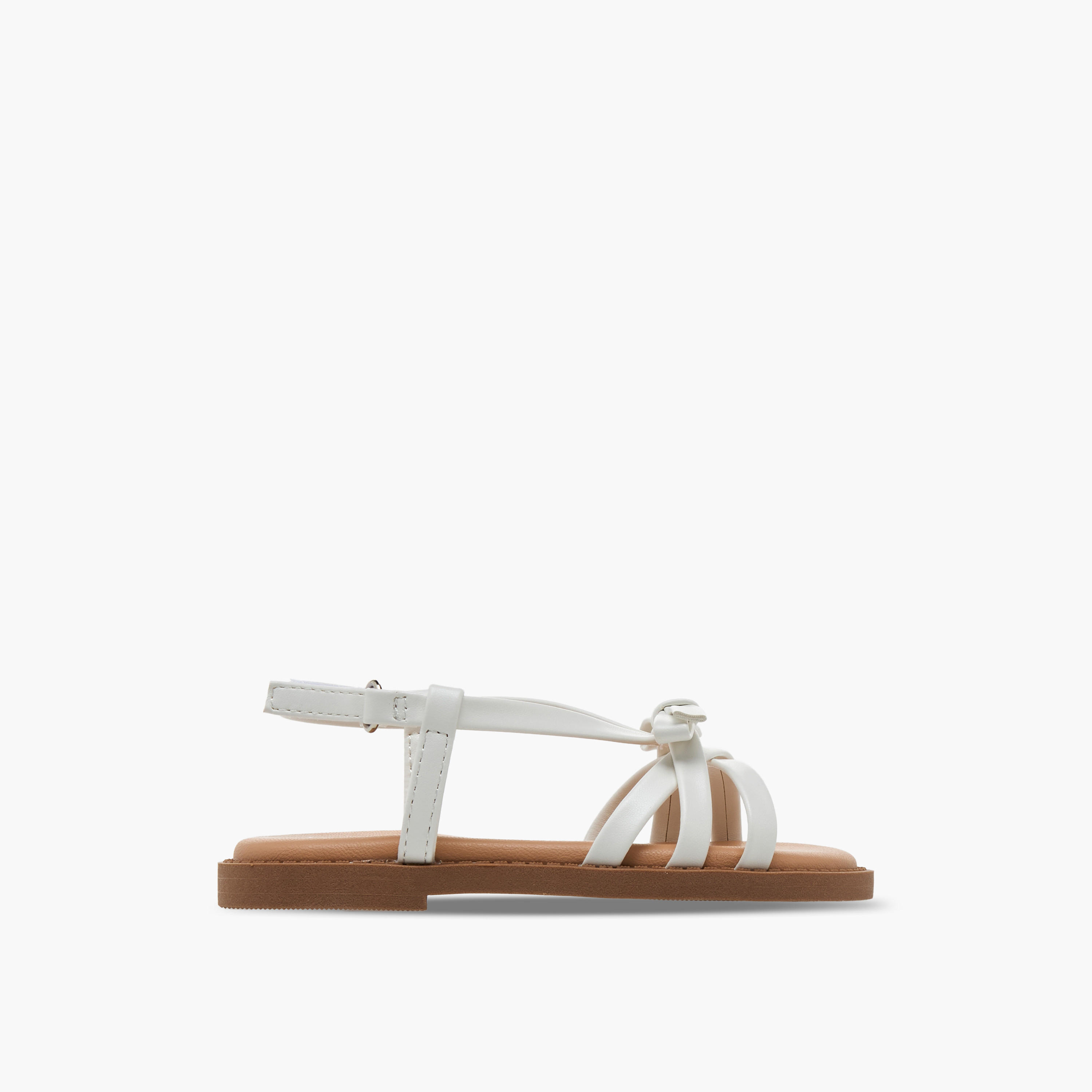 صندل مزين بفيونكة وشريط إغلاق للبنات من جونيورز-girls-shoes-sandals-image-2