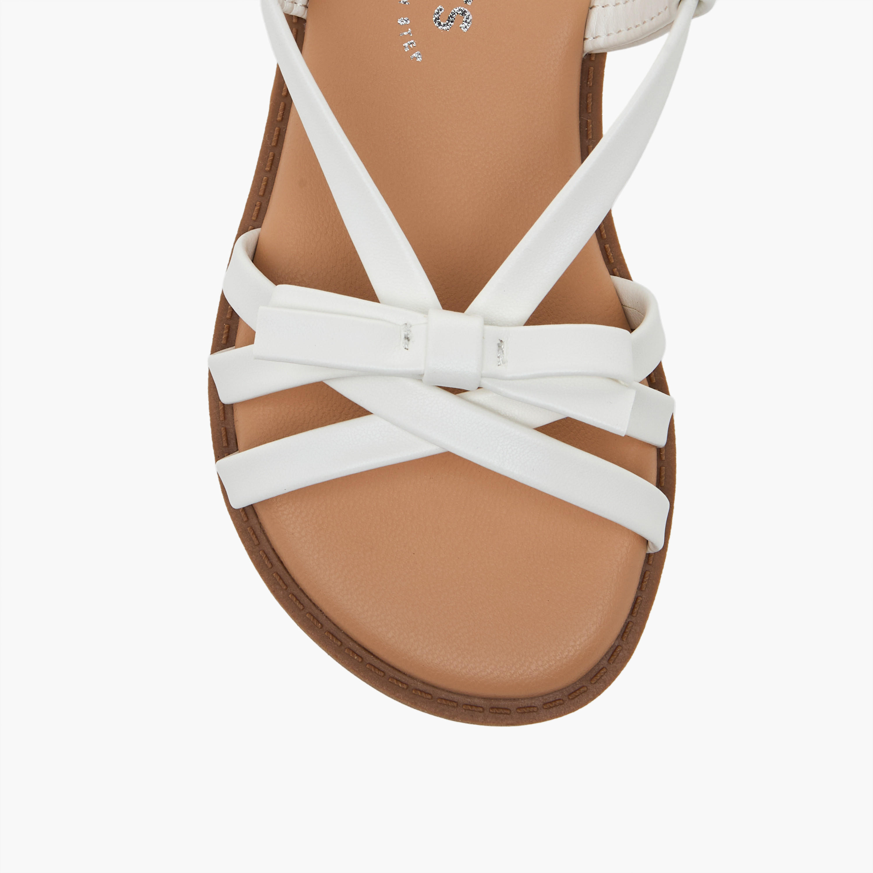 صندل مزين بفيونكة وشريط إغلاق للبنات من جونيورز-girls-shoes-sandals-image-6